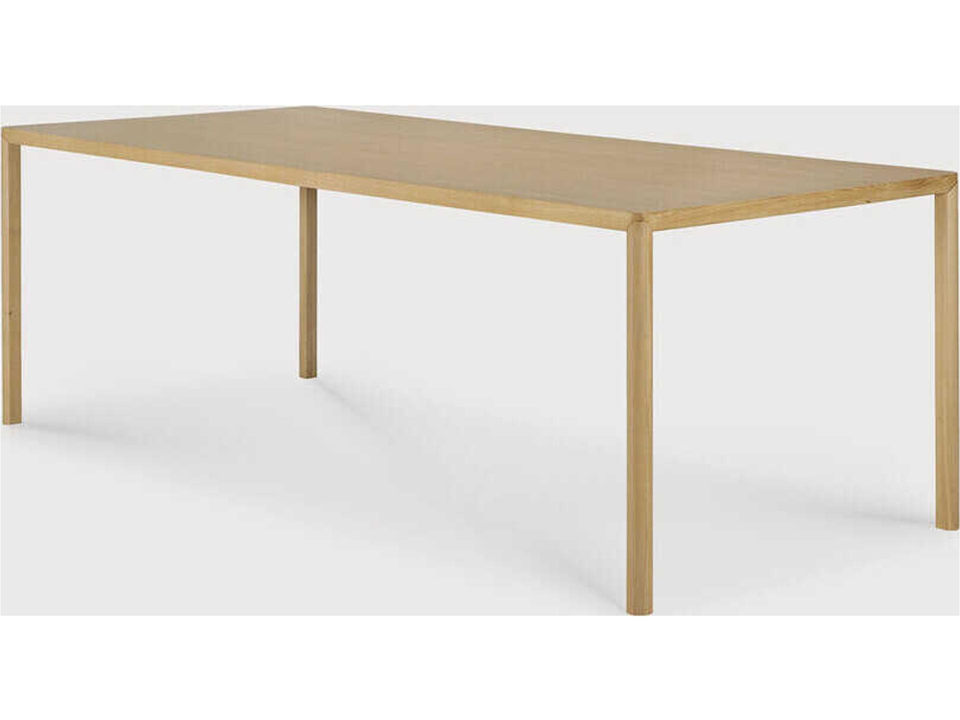 Air Oak Dining Table Minimalist Light Wood