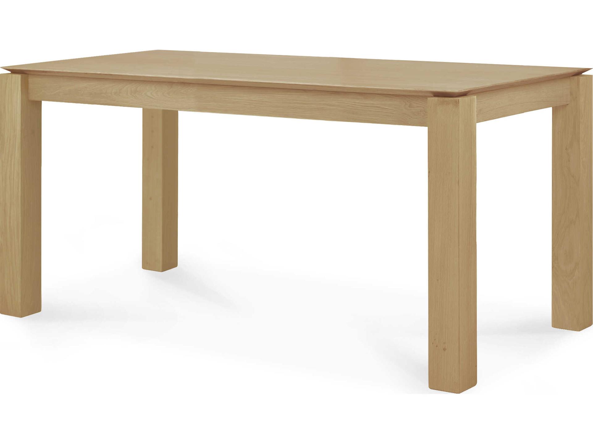 Slice Oak Dining Table 63 Inch