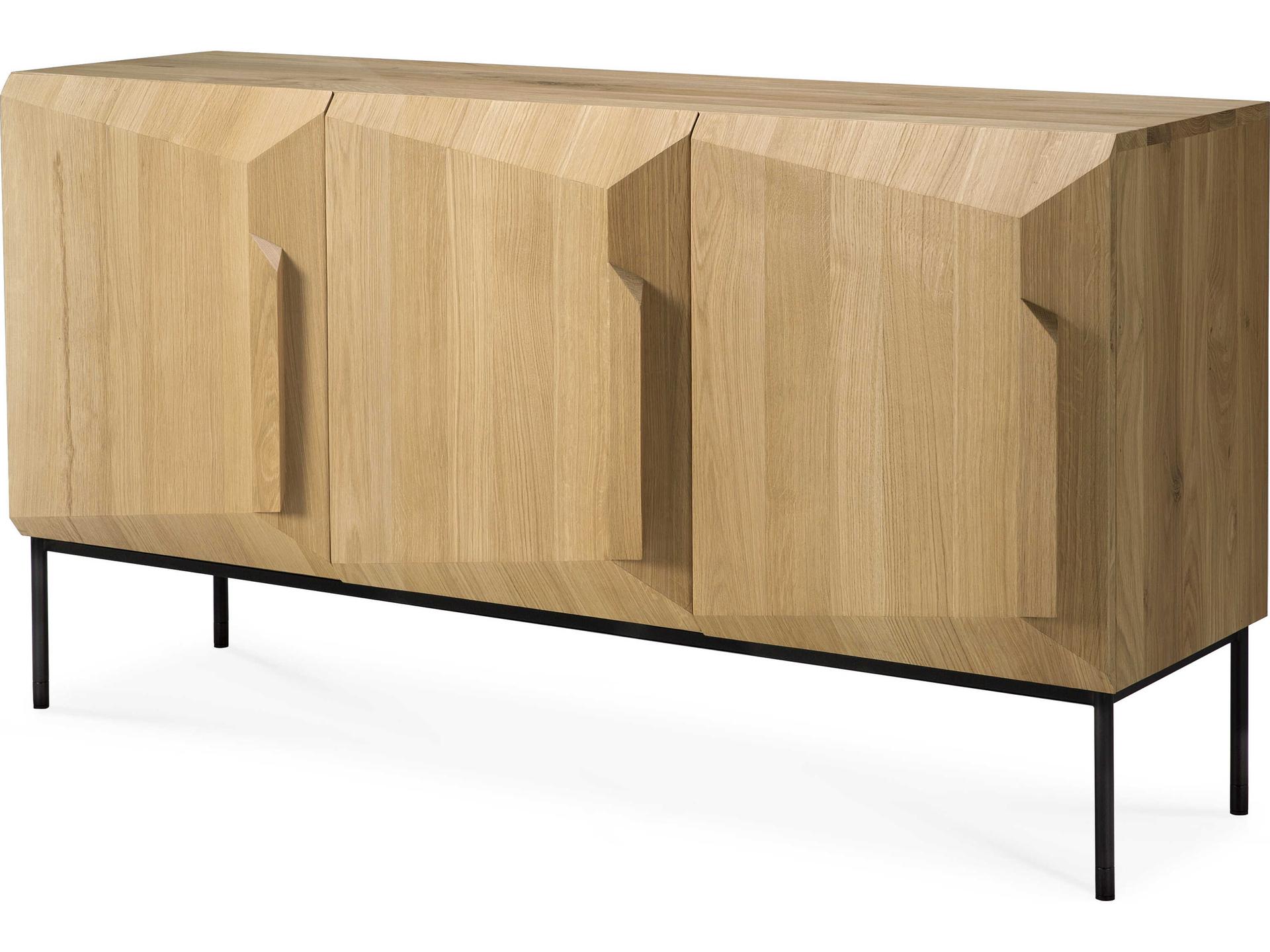 Stairs Sideboard 3-Door Solid Oak