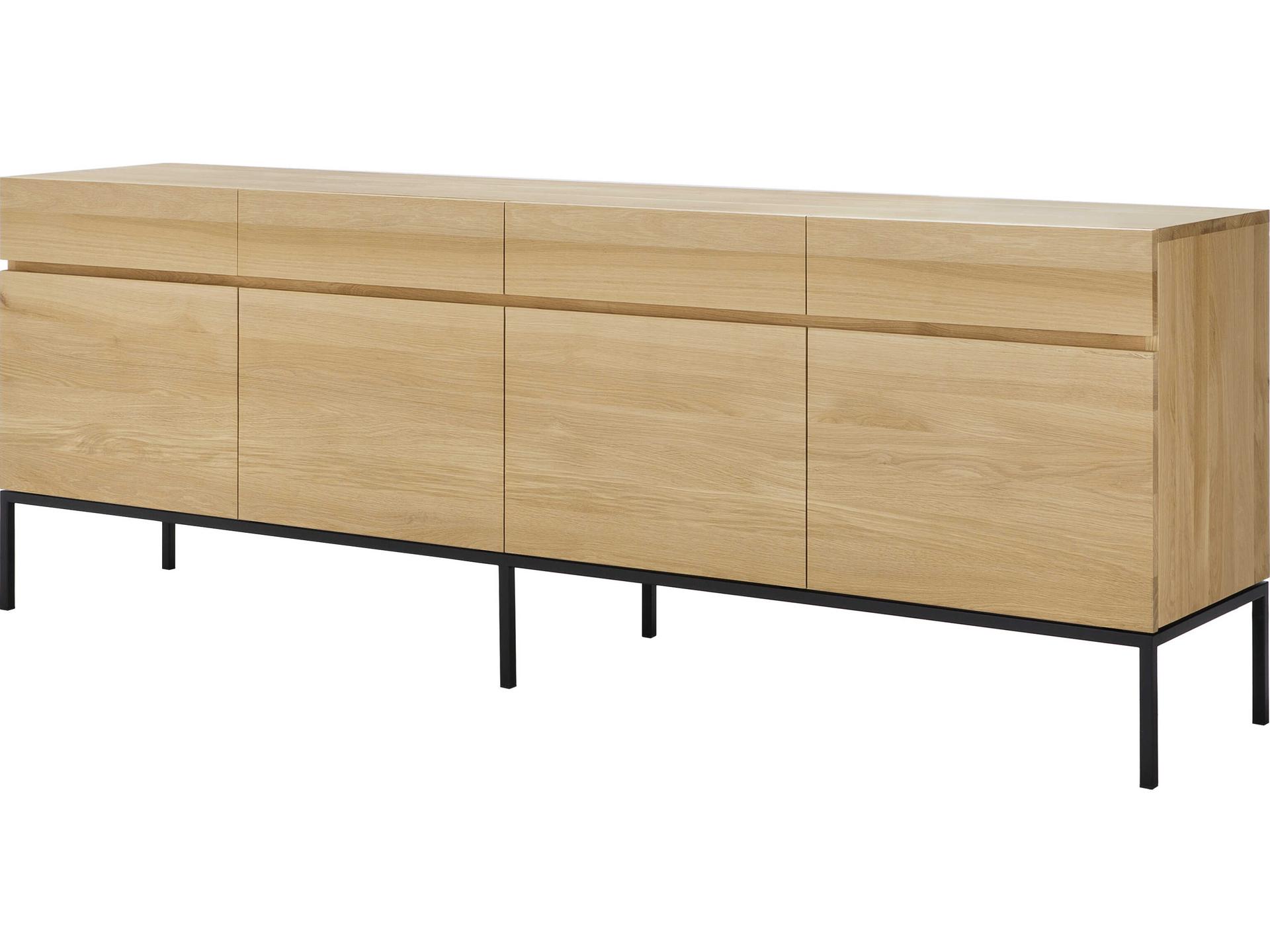 Ligna Oak Sideboard with 4 Doors and 4 Drawers