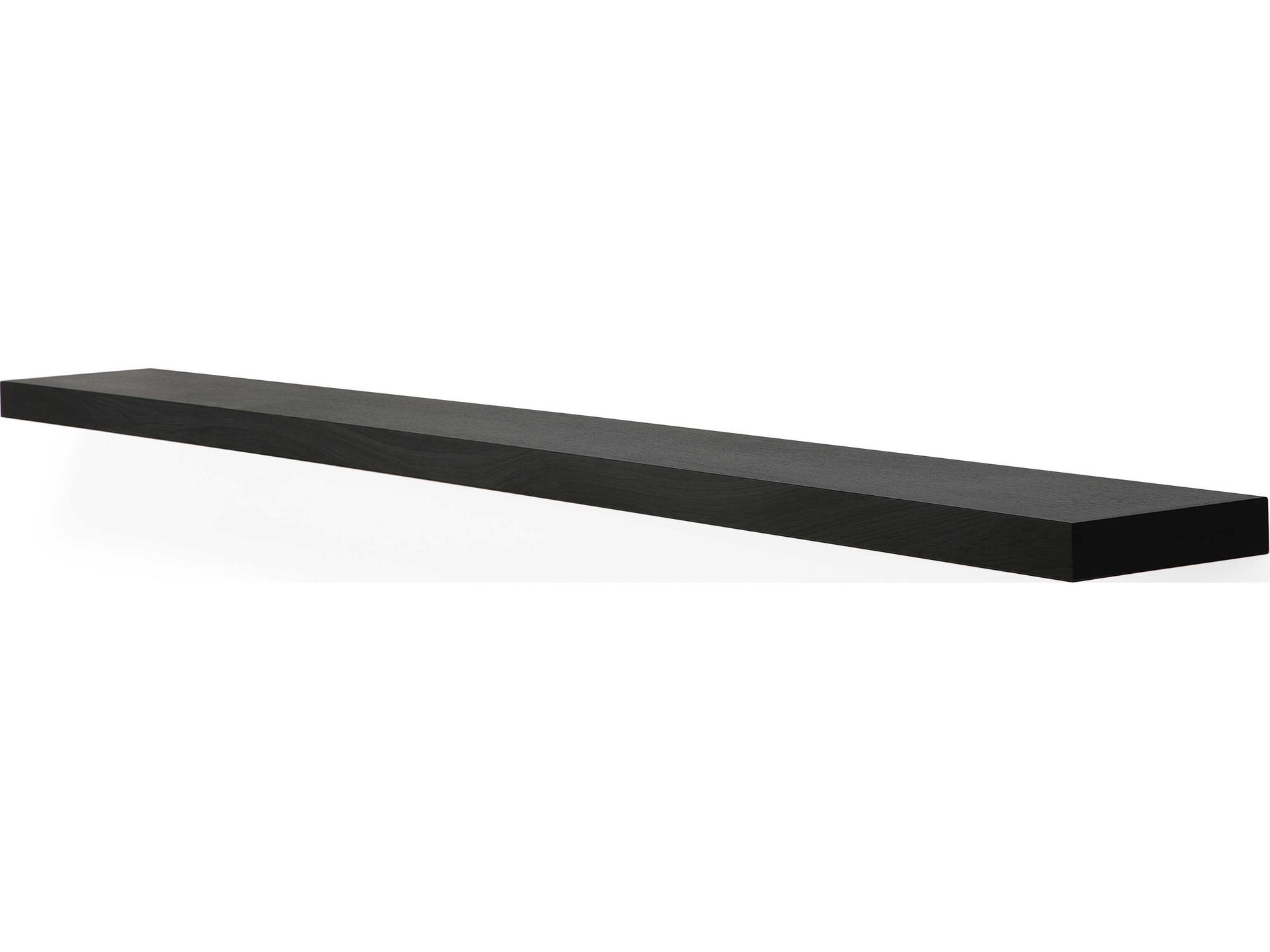 Wall Oak Black Shelf