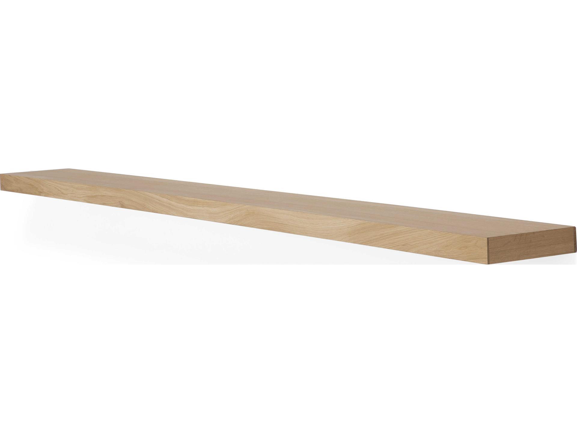 Oak Wall Shelf Minimalist Floating Display