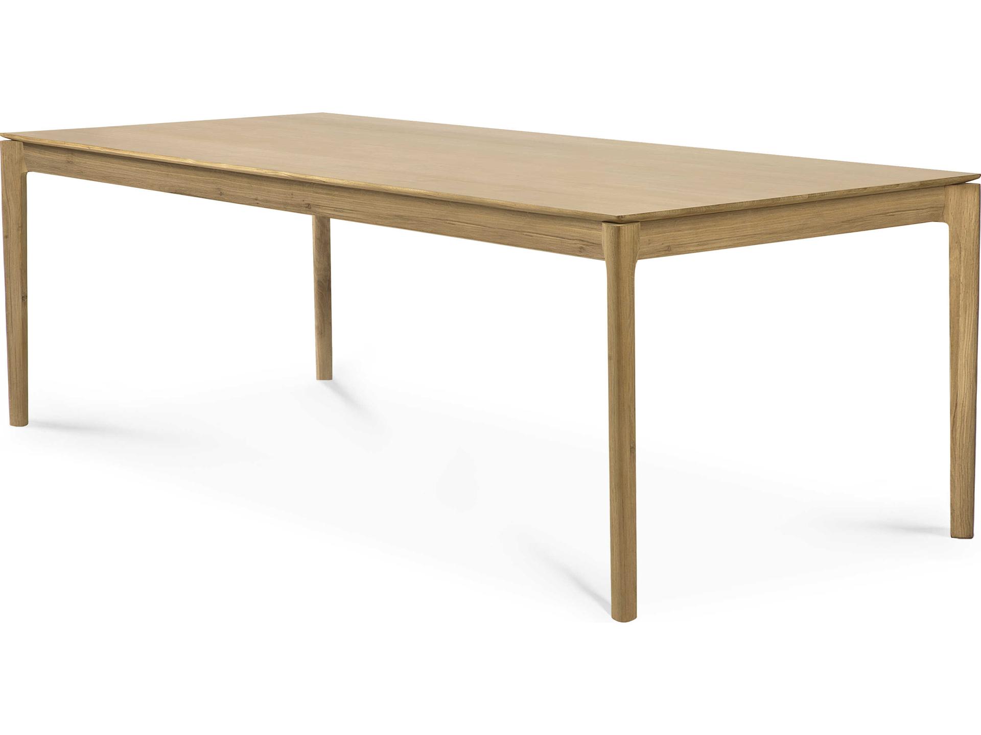 Bok Oak Dining Table 79 Inch Solid Wood