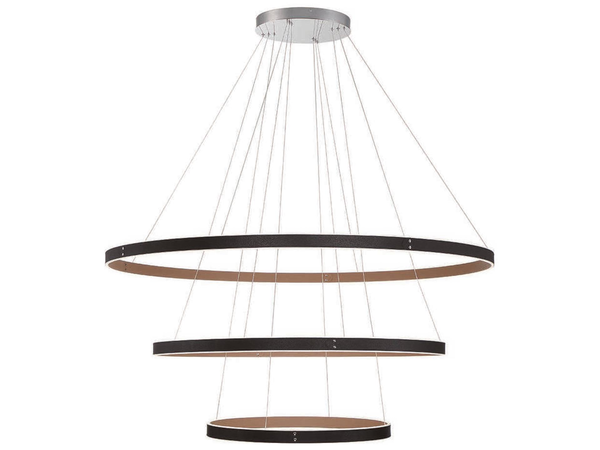 Verdura 1-Light Black Brown LED Linear Chandelier