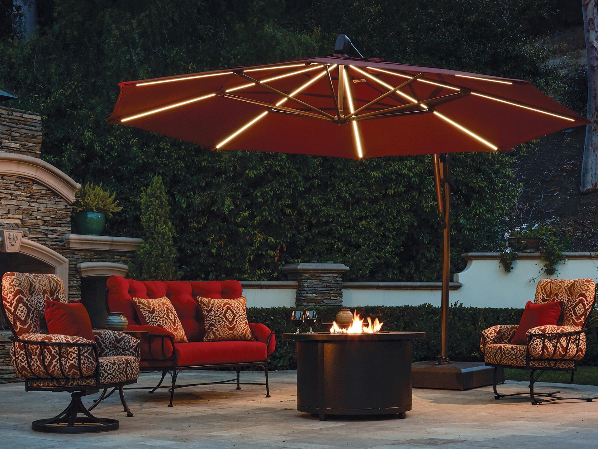 Treasure Garden Cantilever 13 Foot AKZPLX Plus Starlux Octagon Crank Lift Tilt and Lock Outdoor Patio Umbrella