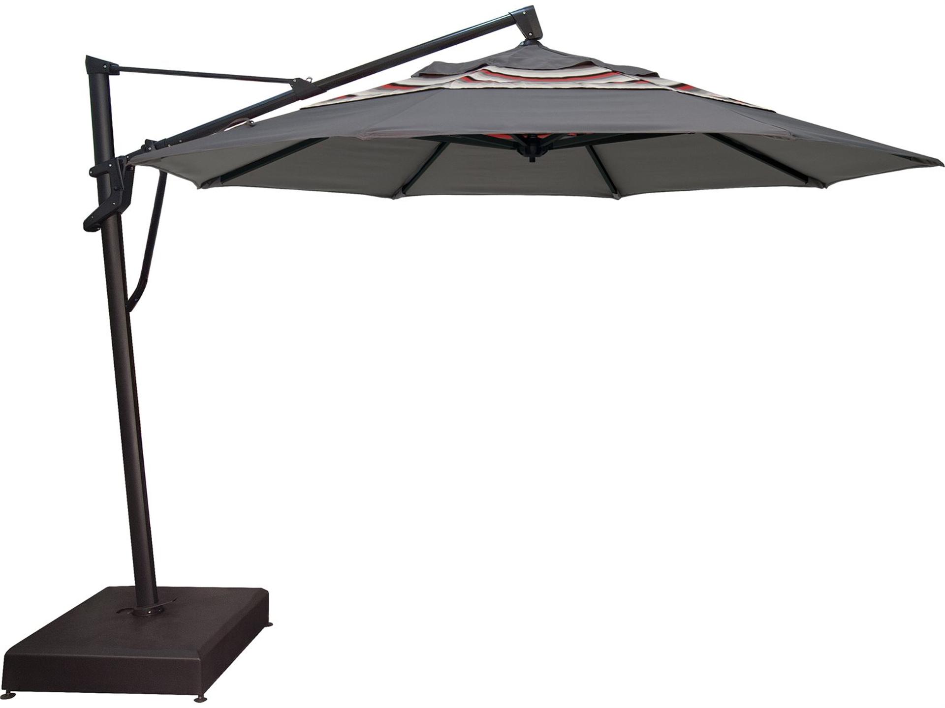 AKZ PLUS 13-Foot Octagon Cantilever Patio Umbrella with Easy Tilt and 360-Degree Rotation