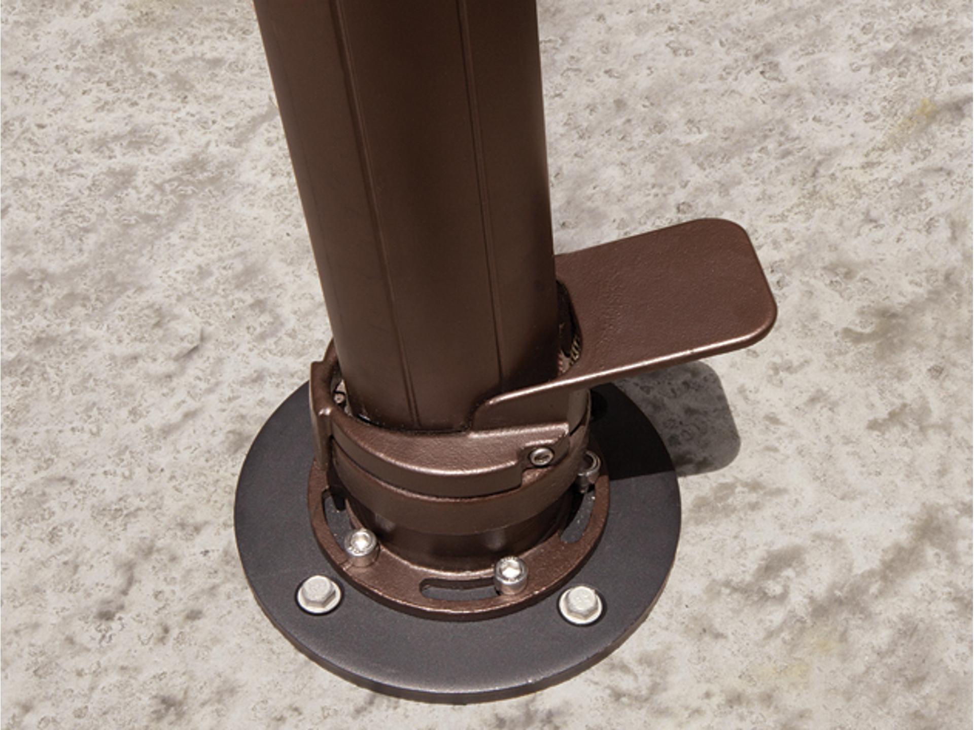 AMK-C22 Concrete Mount Kit for Cantilever Umbrellas Black Steel