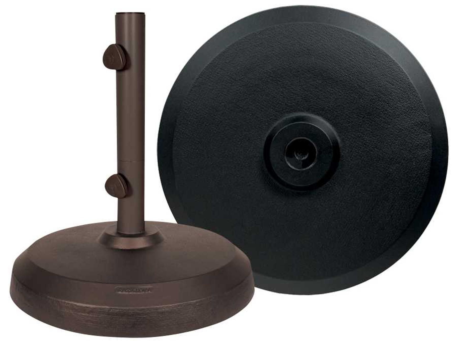 150 Pound Commercial Cast Aluminum Umbrella Base in Bronze