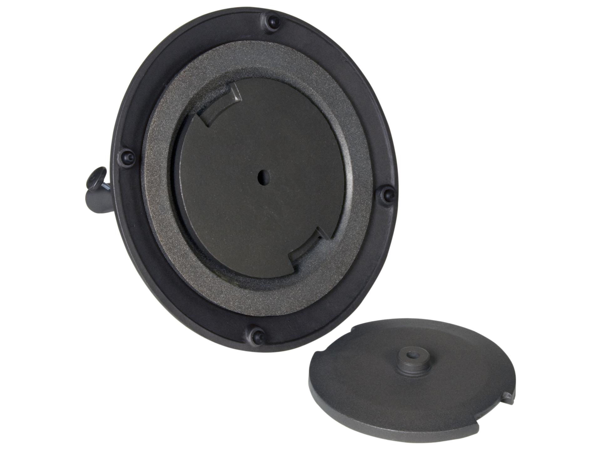 30 lb Cast Iron Add-on Umbrella Base Weight in Black