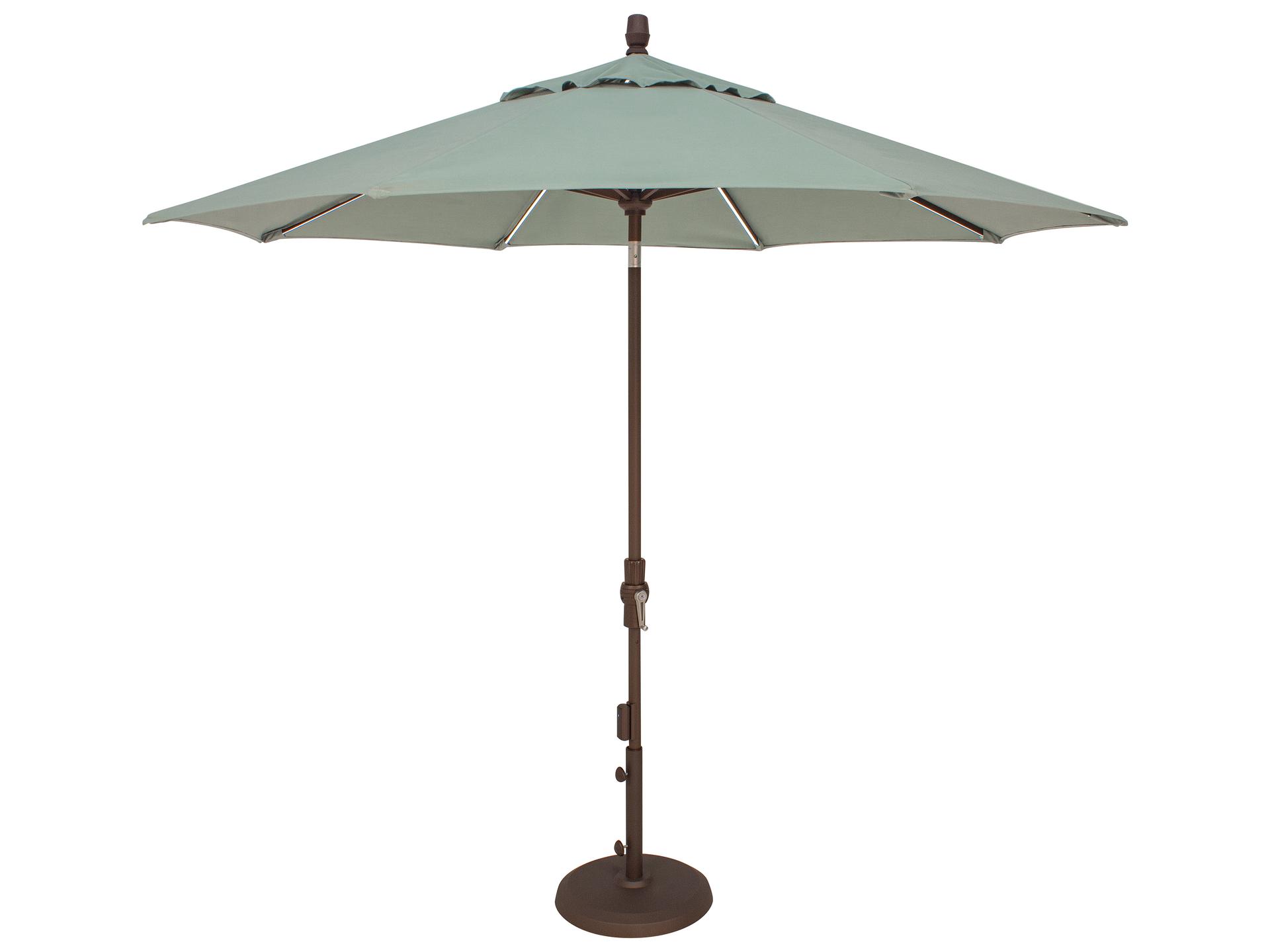 Treasure Garden 9 Foot Starlux Octagon Crank Lift Collar Tilt Outdoor Patio Umbrella