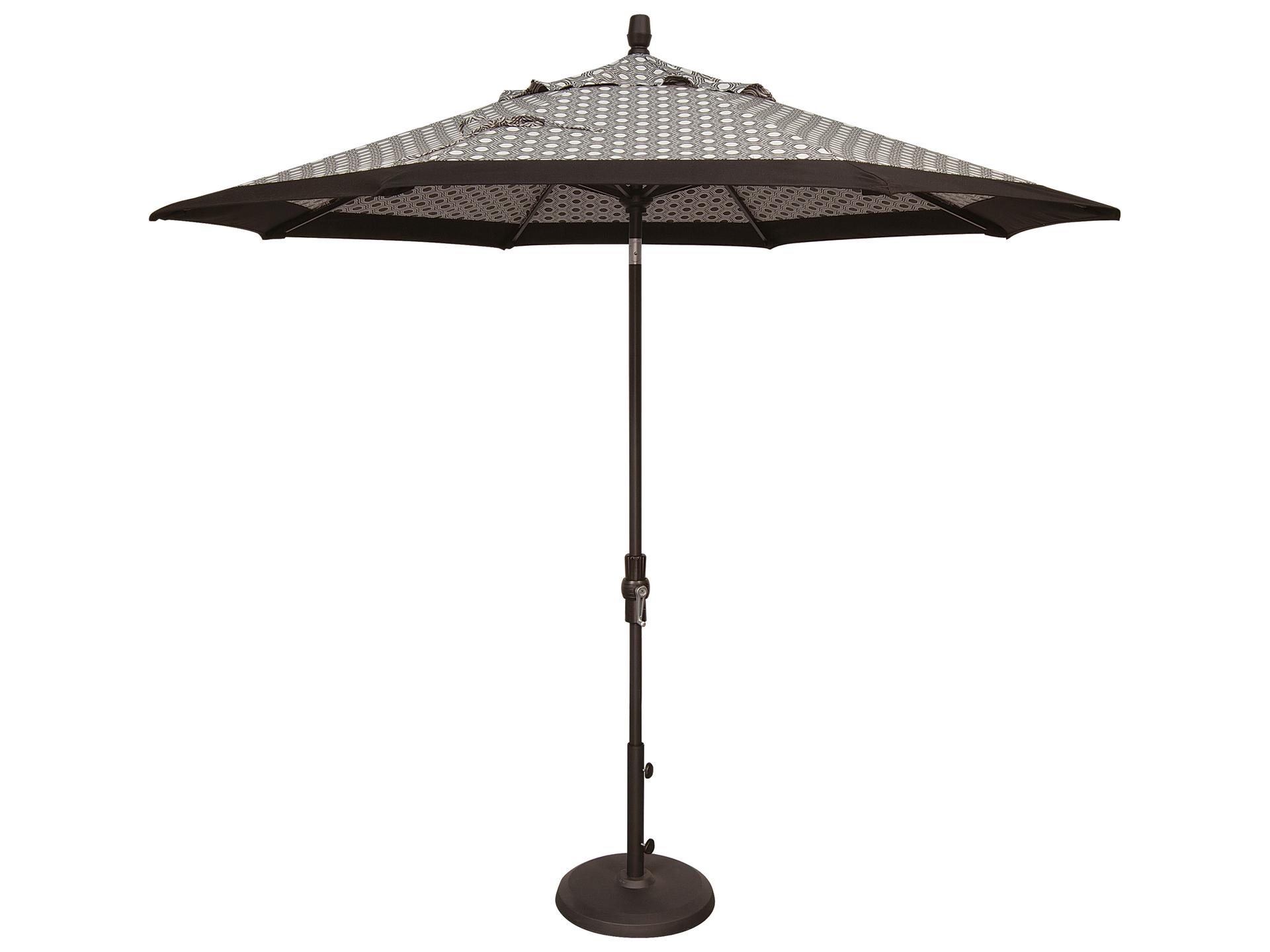 Treasure Garden Special Order Sunbrella Market Aluminum 9 Foot Octagon Collar Tilt Crank Lift Outdoor Patio Umbrella