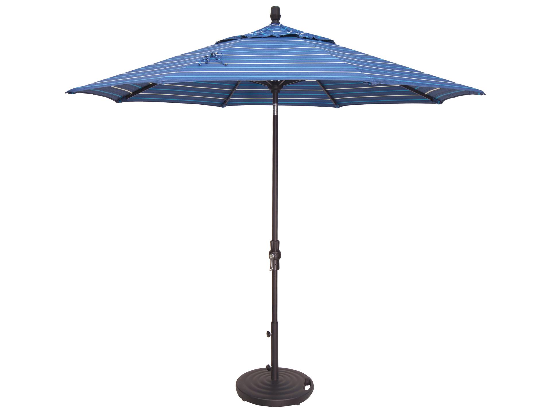 Treasure Garden Special Order Sunbrella Market Aluminum 9 Foot Octagon Collar Tilt Crank Lift Outdoor Patio Umbrella
