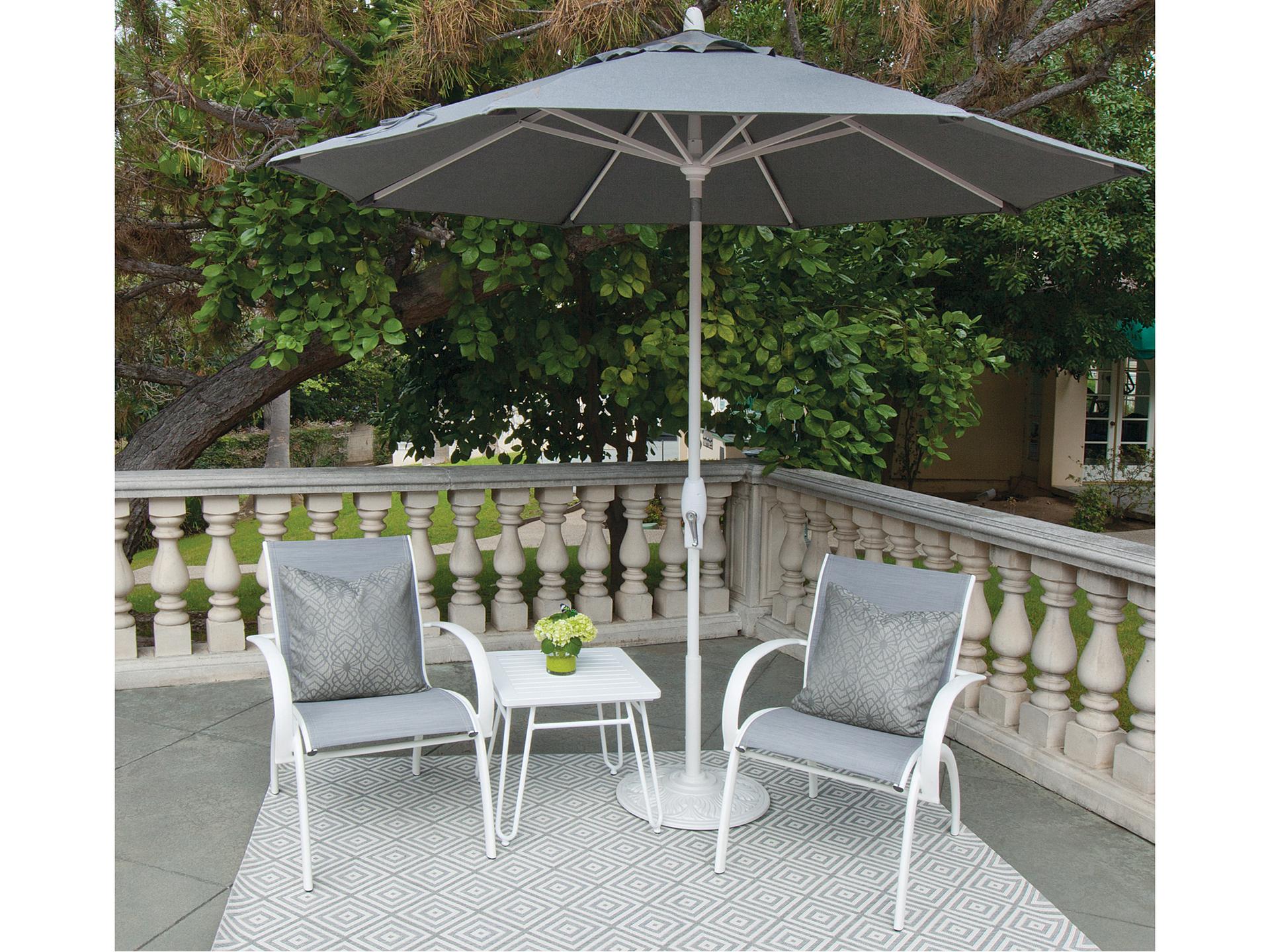 9-Foot Octagon Auto Tilt Crank Lift Outdoor Market Umbrella