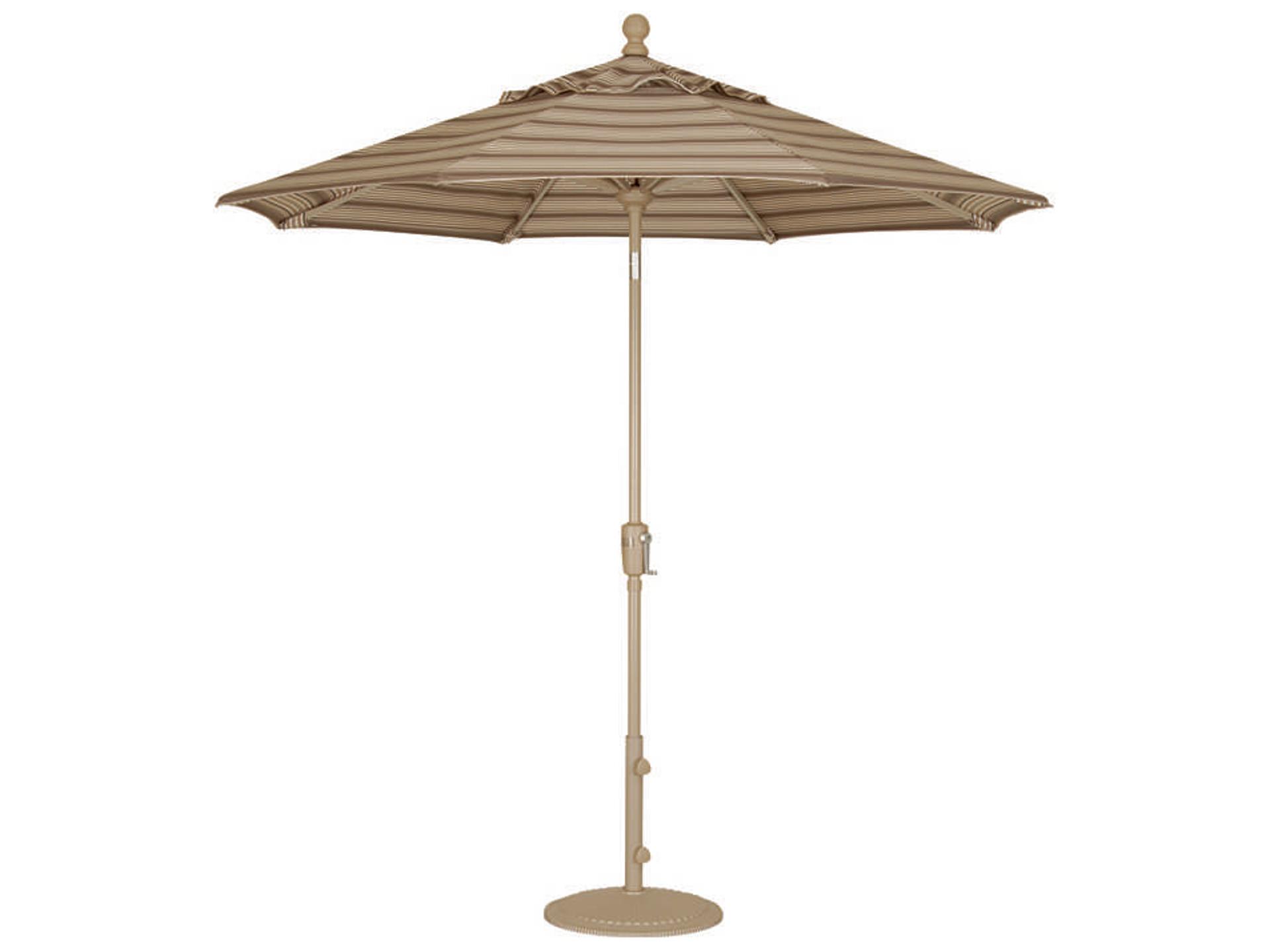 Treasure Garden Quick Ship Market Aluminum 7.5 Foot Octagon Push Button Tilt Crank Lift Outdoor Umbrella