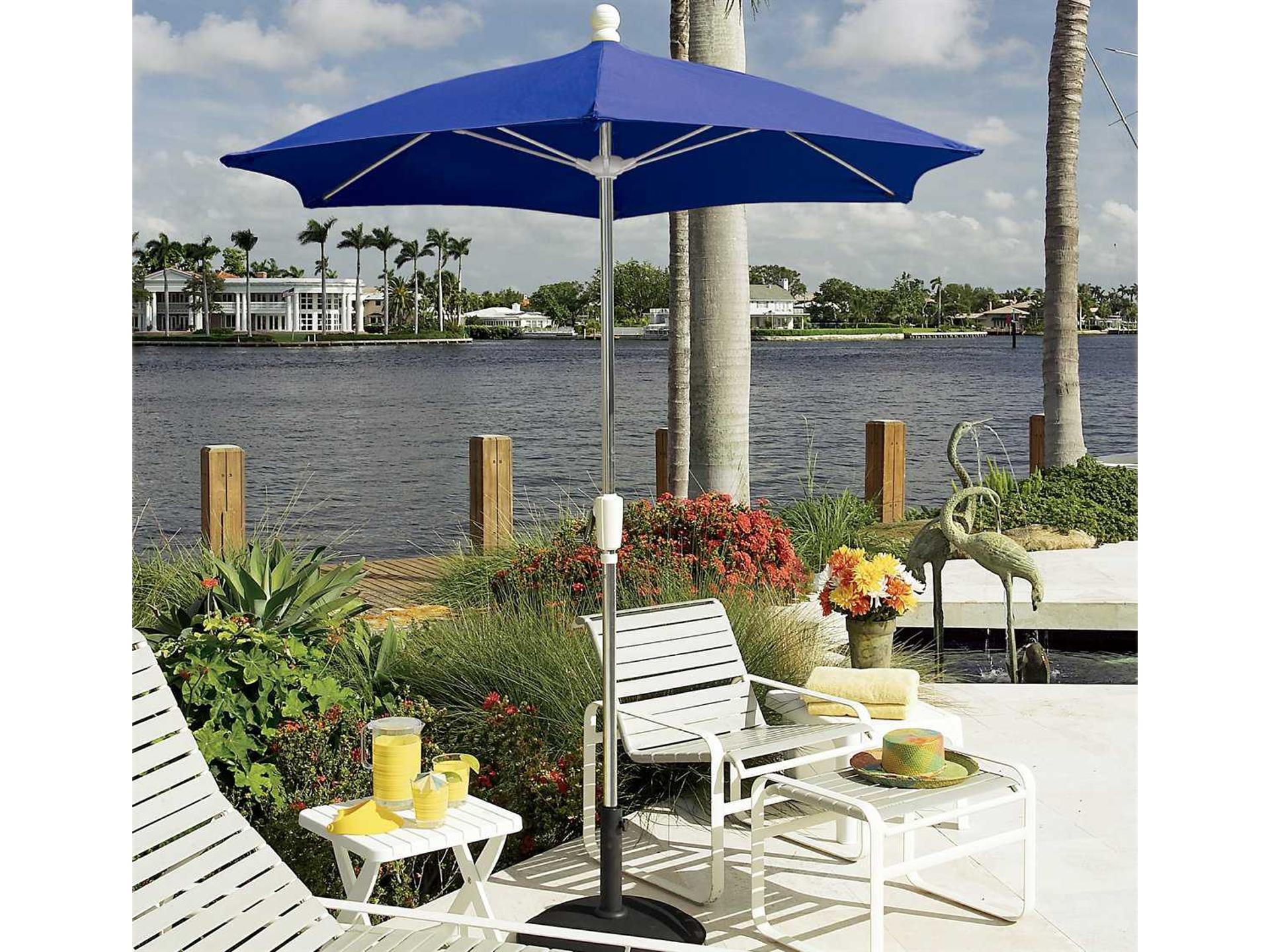 Fiberbuilt Home 7.5 Foot Hexagon Aluminum Outdoor Umbrella