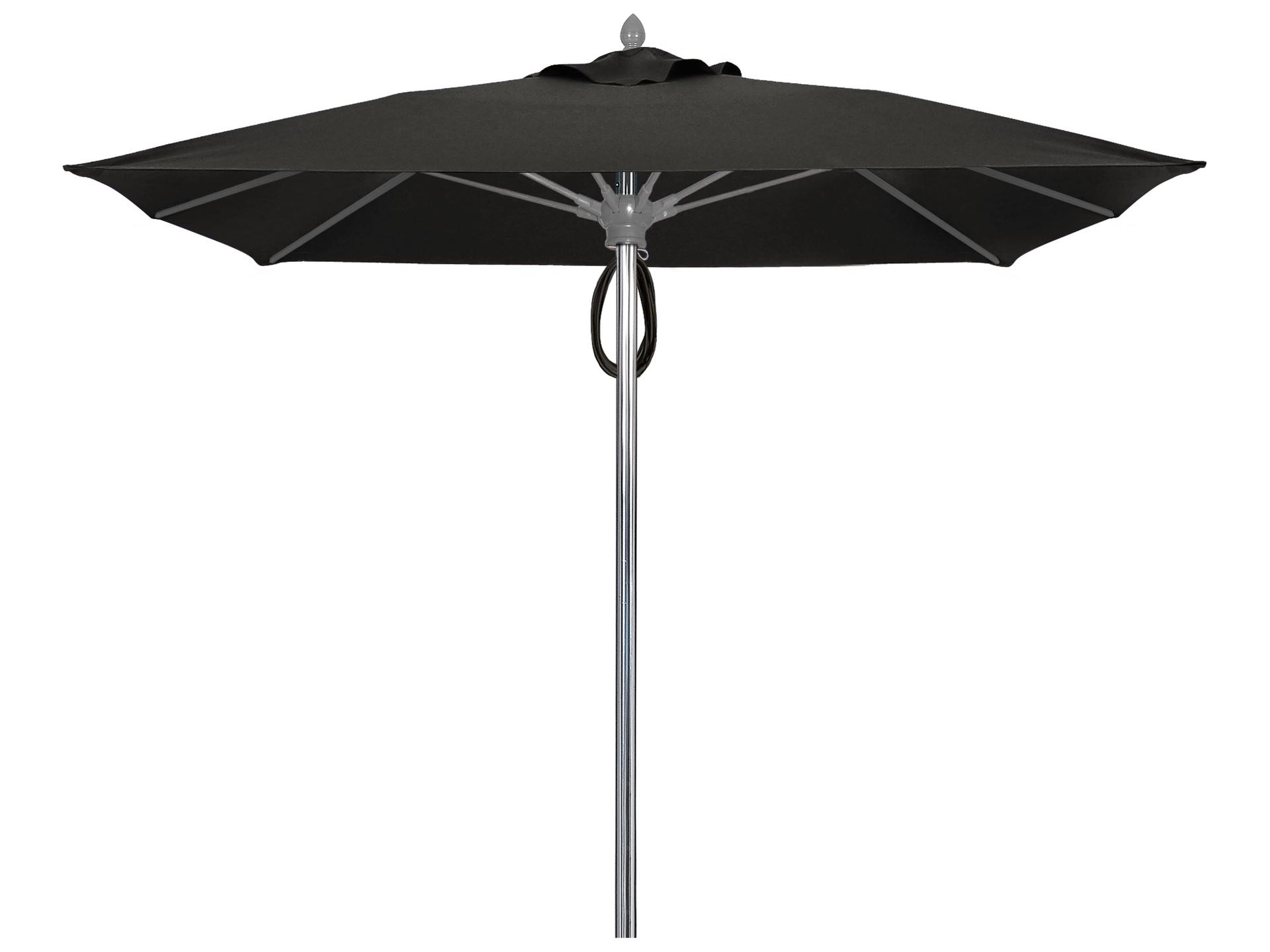 Fiberbuilt Patio Umbrellas Prestige - Oceana Fiberglass 7 Foot Square Pulley & Pin Patio Umbrella
