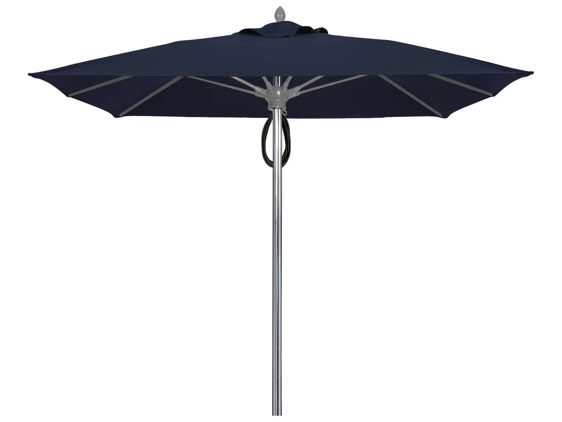 Fiberbuilt Patio Umbrellas Prestige - Oceana Fiberglass 7 Foot Square Pulley & Pin Patio Umbrella