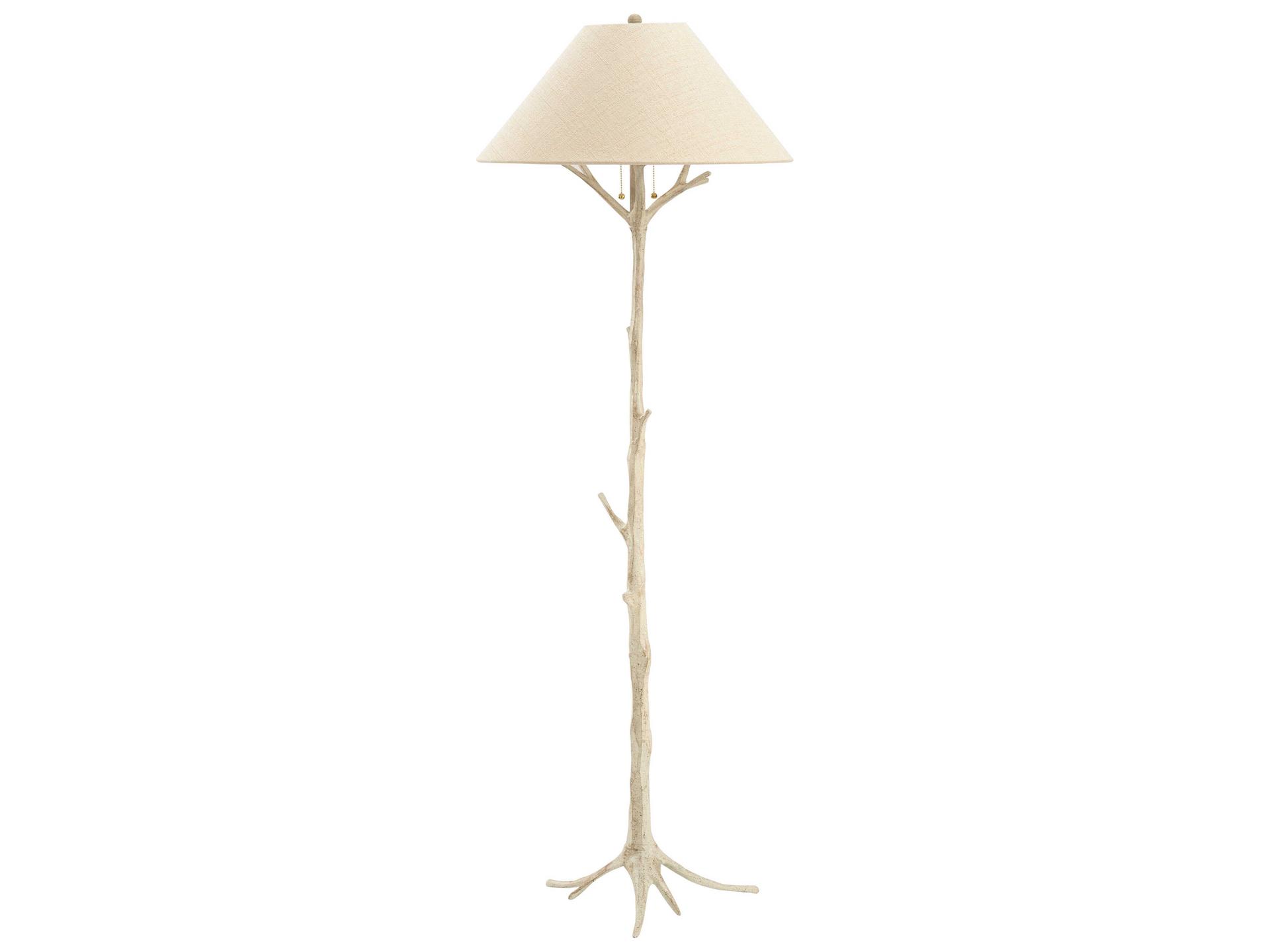 Sprig's Affirmation 2-Light Floor Lamp in Antique White