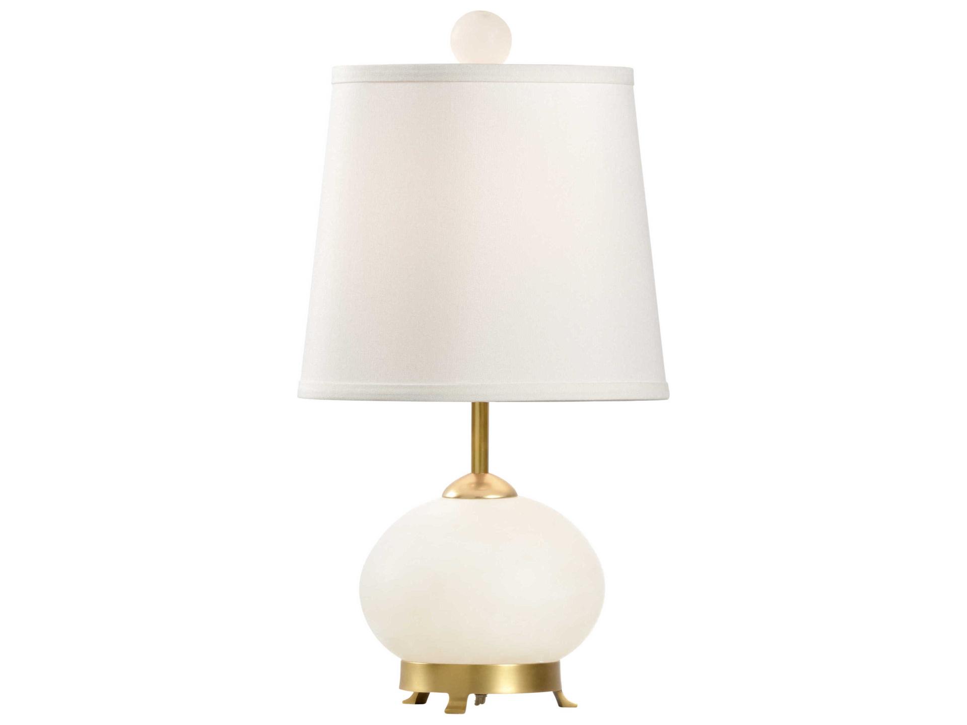 Eathon Alabaster and Brass Table Lamp with Silkette Shade