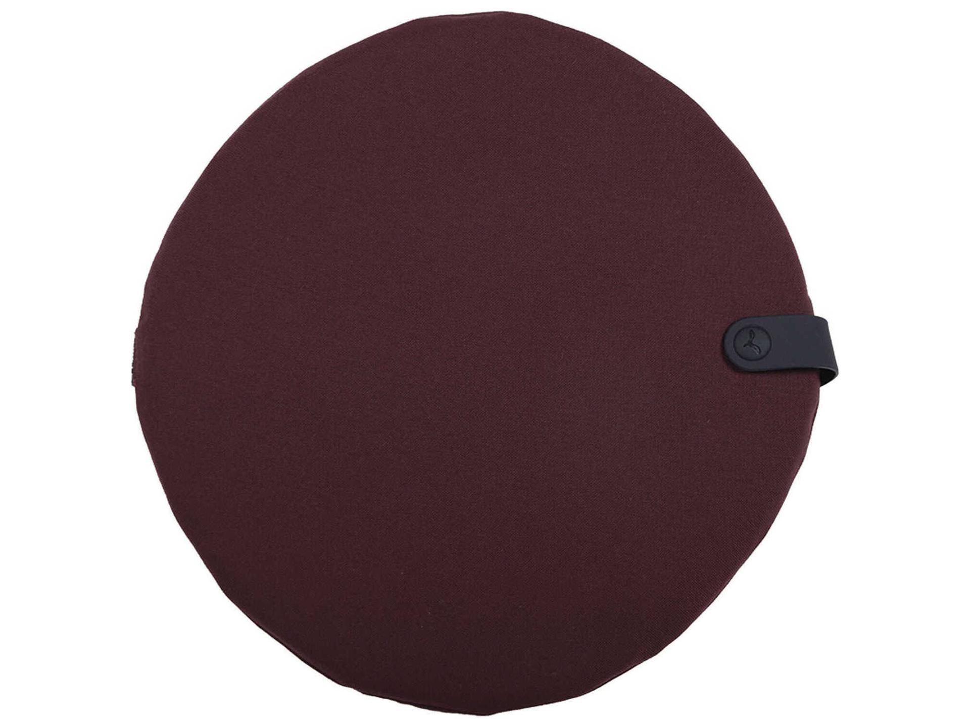 Color Mix Burgundy Round Outdoor Patio Cushion