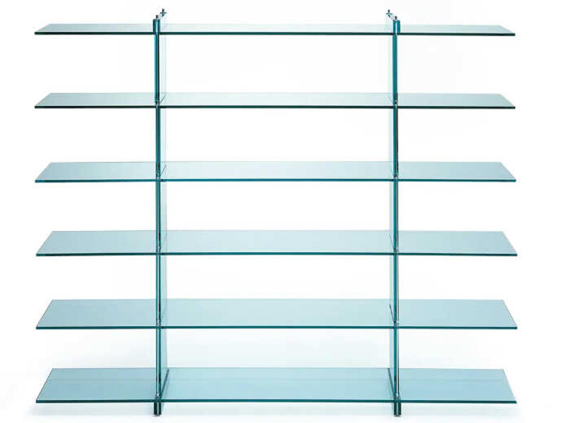 Teso Float Glass Bookcase