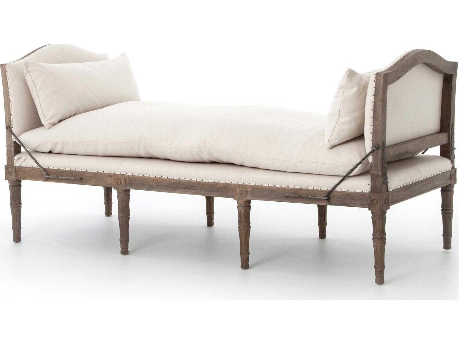 Westgate Allison Chaise in Harbor Natural with Weathered Brown Frame