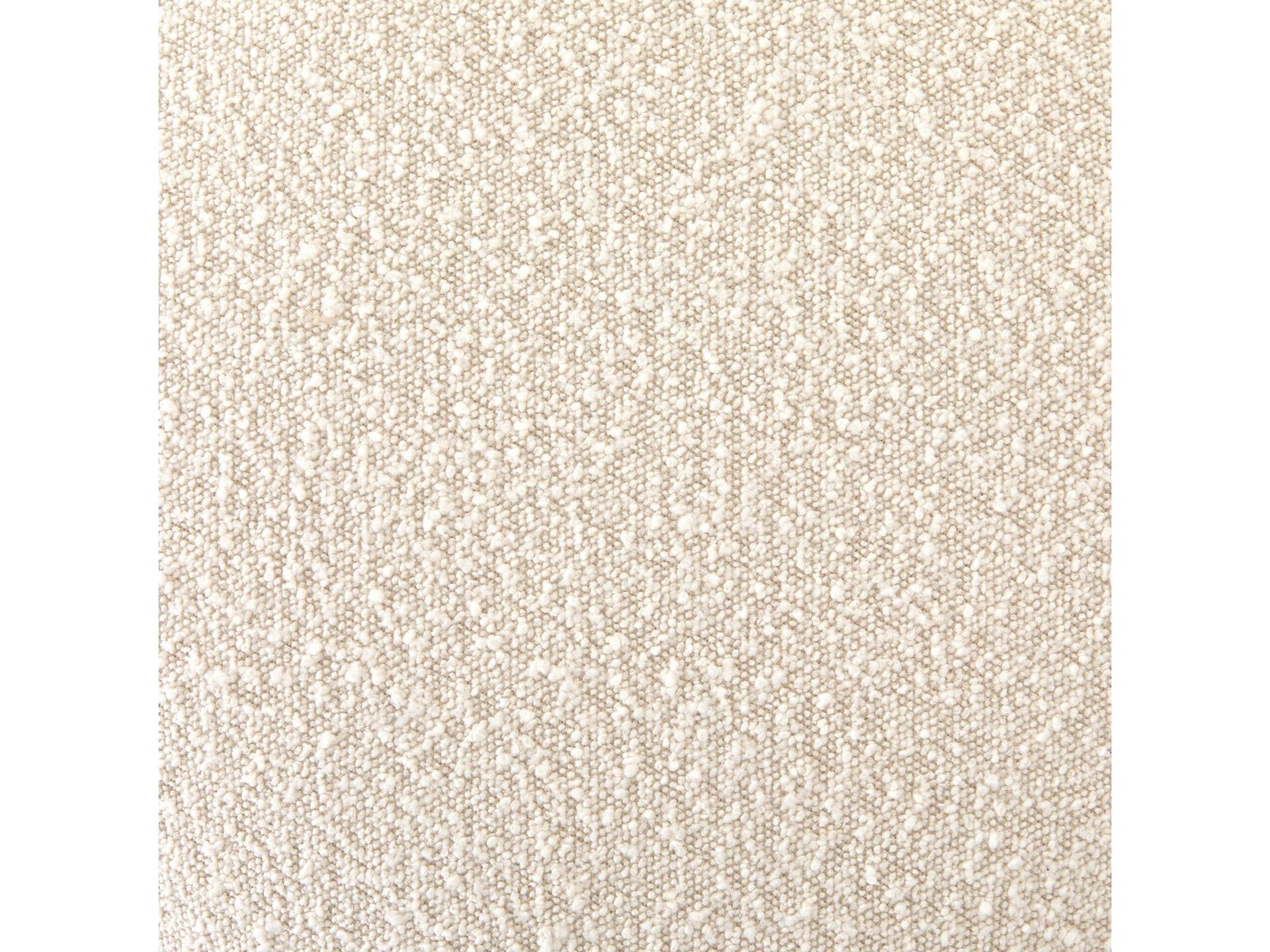 Four Hands Sinclair Westgate Distressed Natural Knoll White Upholstered Ottoman