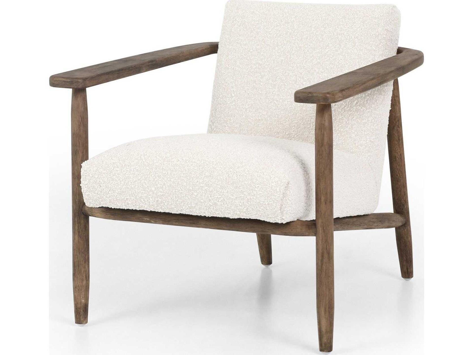 Westgate Arnett White Fabric Accent Chair