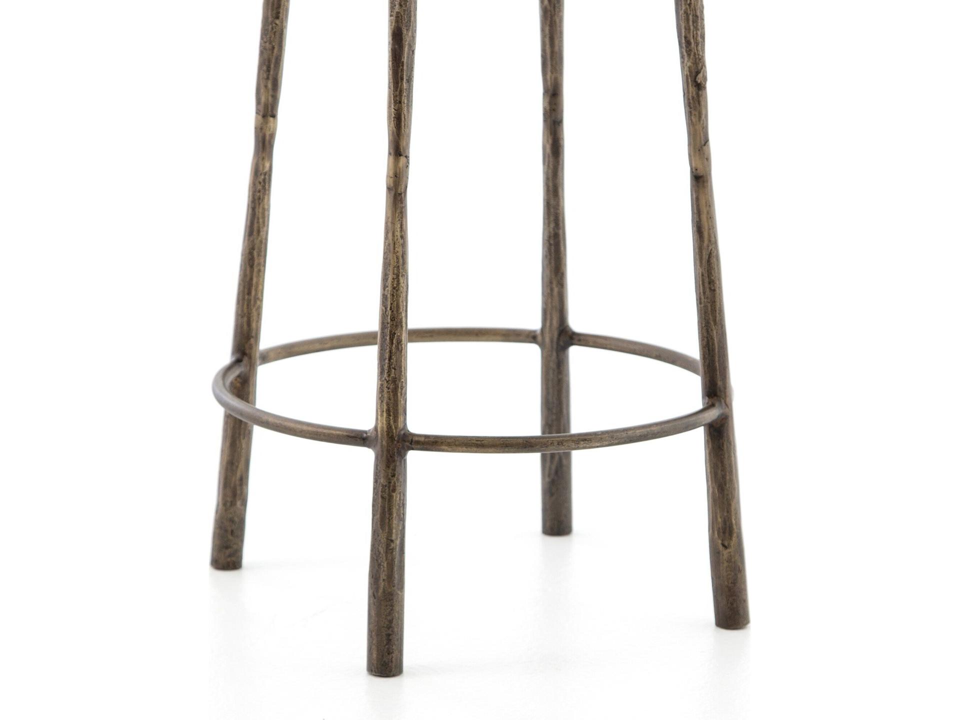 Four Hands Element Westwood Antique Brass Counter Stool