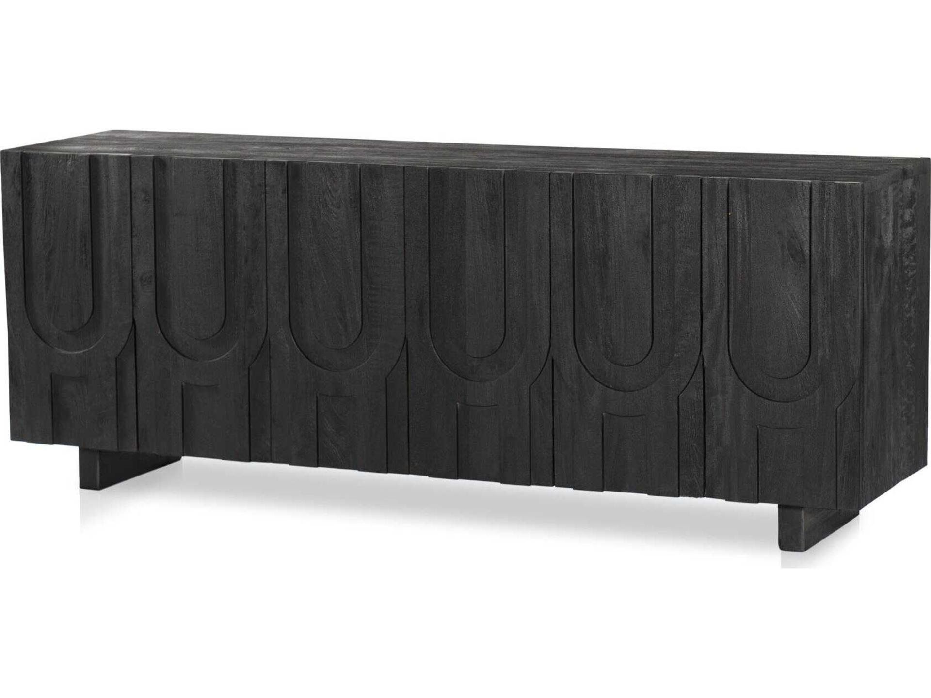 Rivka Media Console Dark Totem Reclaimed Wood