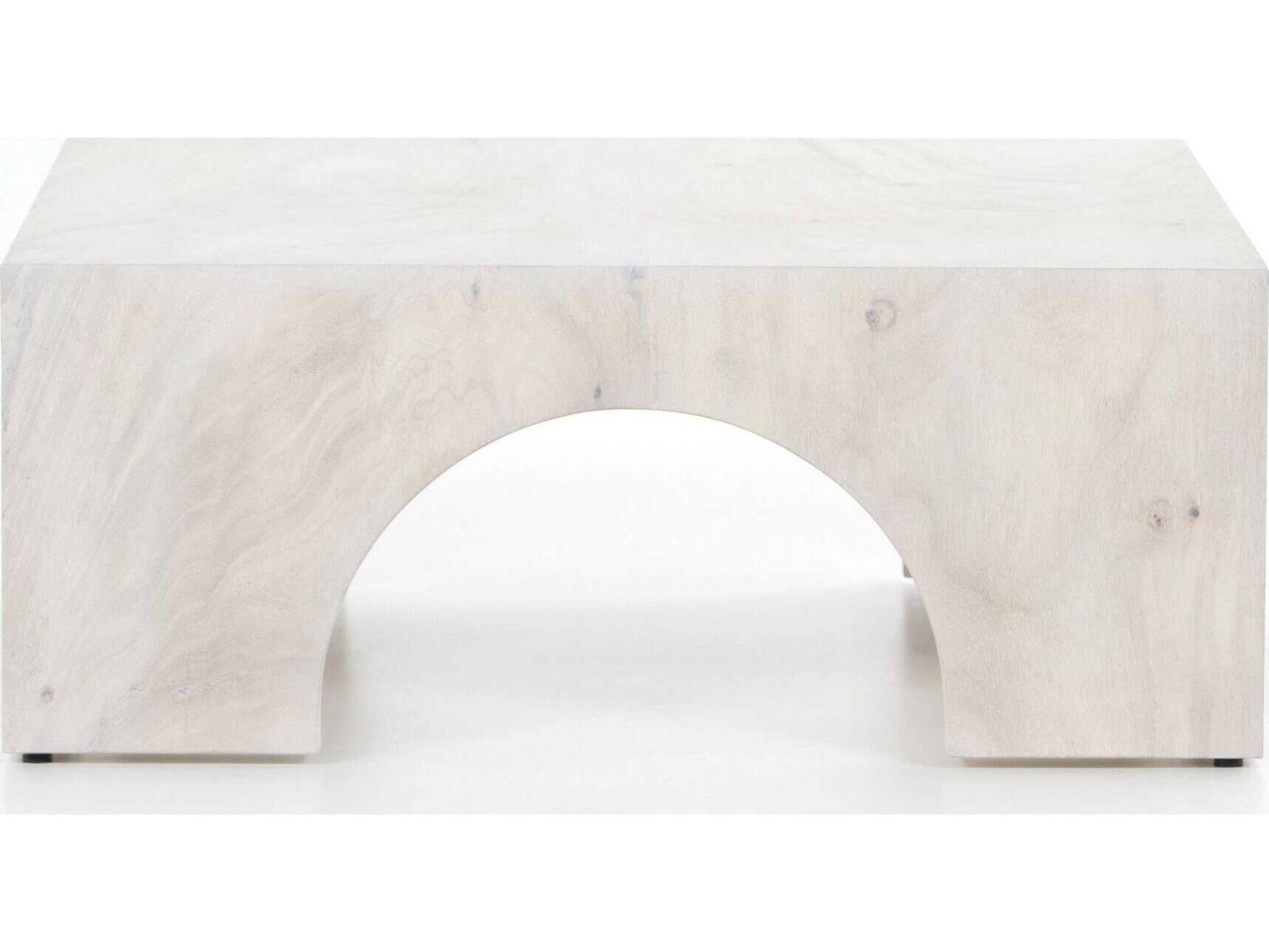 Wesson Fausto Square Wood Bleached Guanacaste Coffee Table