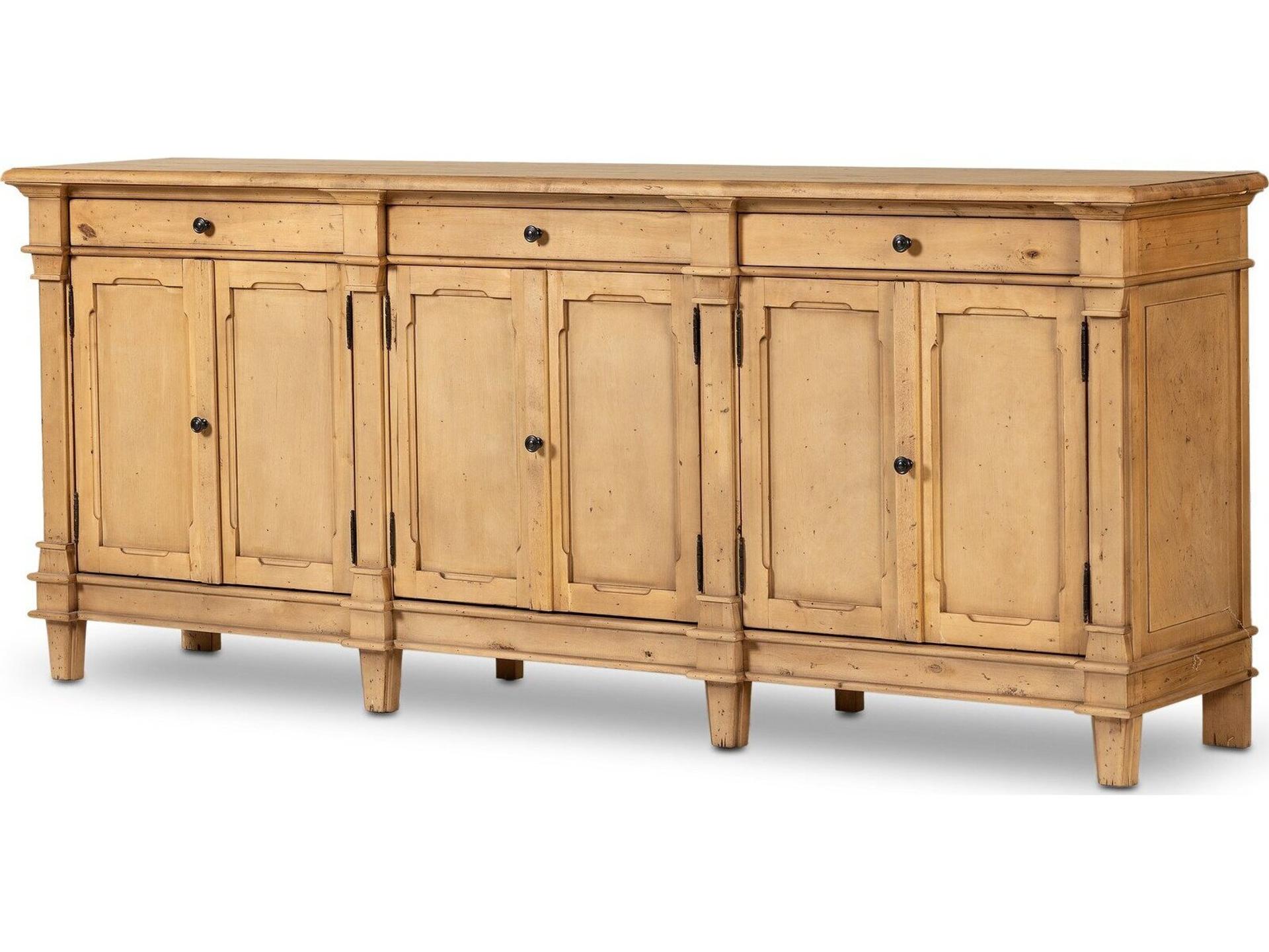 Cordella 96" Pine Wood Sideboard