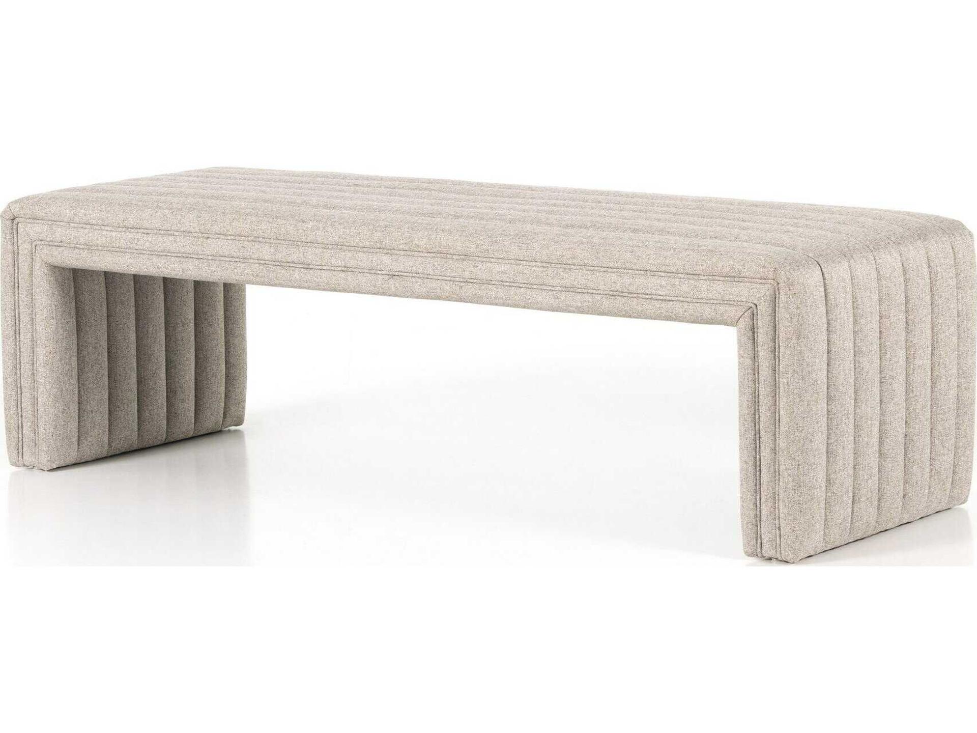Grayson Orly Natural Beige Upholstered Accent Bench