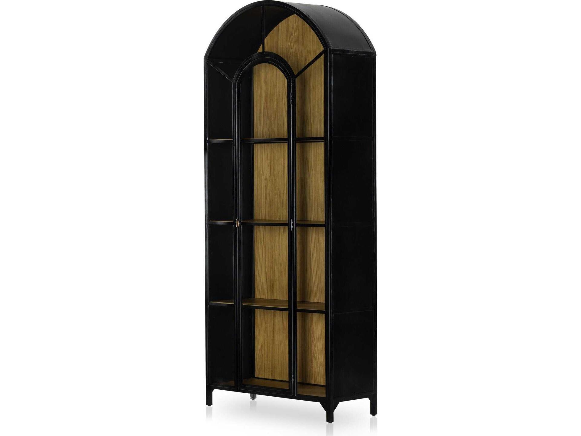 Four Hands Belmont Black Display Cabinet