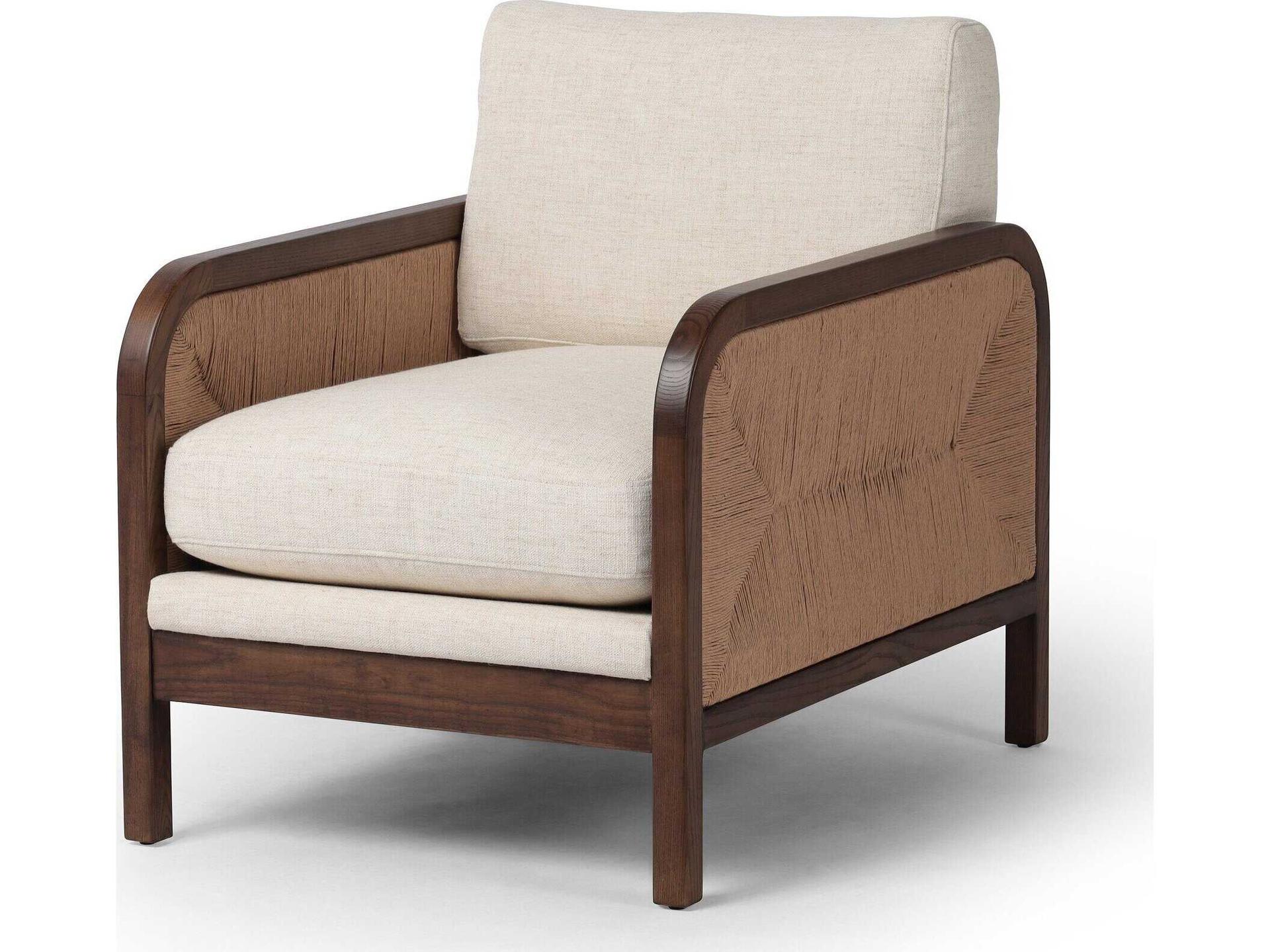 Allston Kalani Brown Fabric Accent Chair