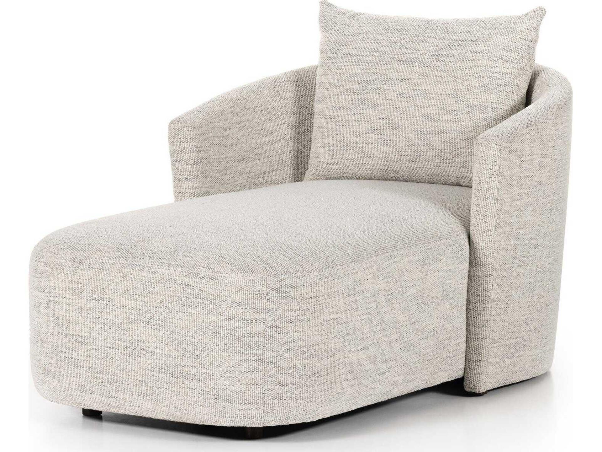 Farrah Chaise Lounge Modern Sculpted Lounger