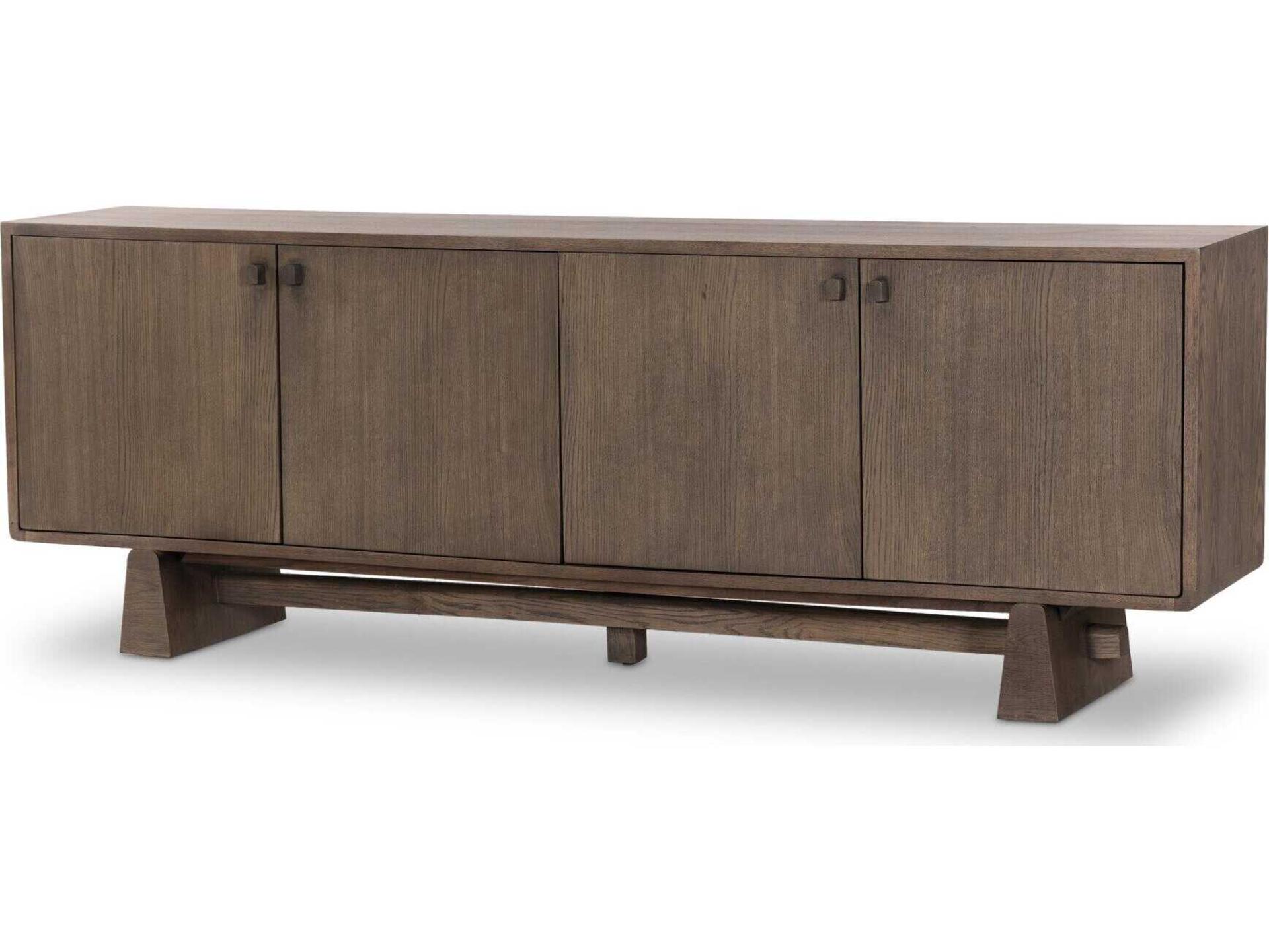 Bennett 94" Oak Wood Sideboard