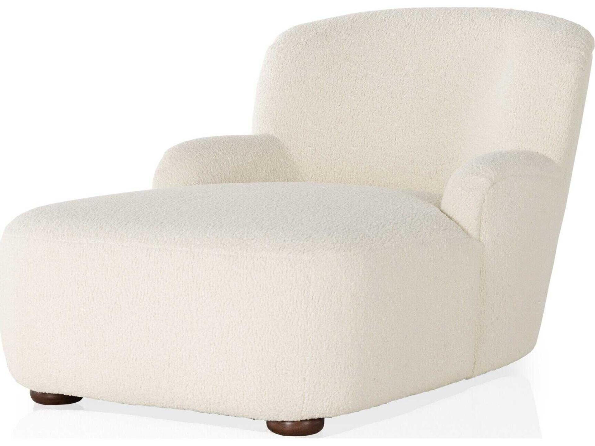 Kadon Chaise Lounge Sheepskin Natural Upholstered