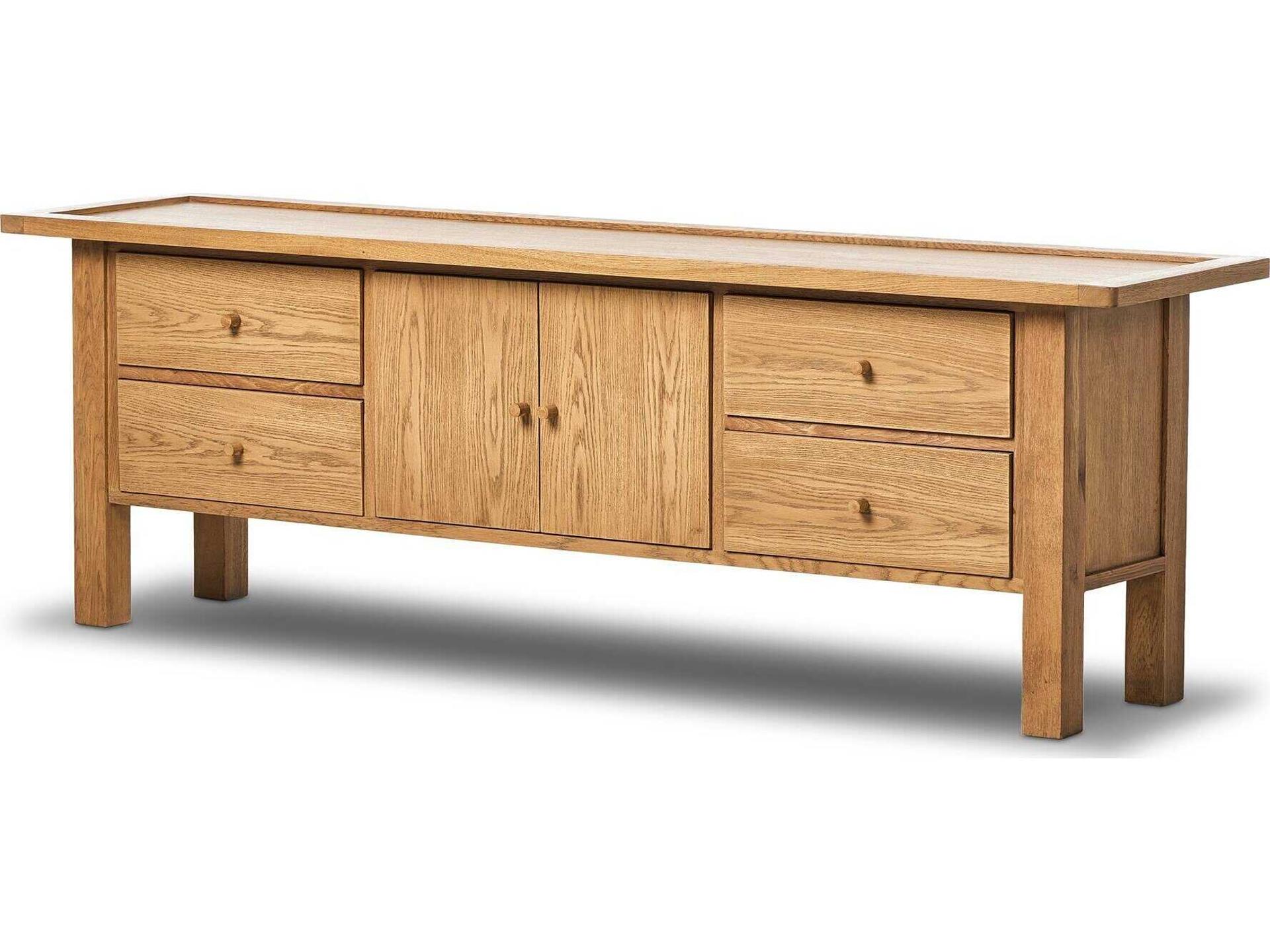 Glenwood Millbrook Media Console - Natural Light Oak