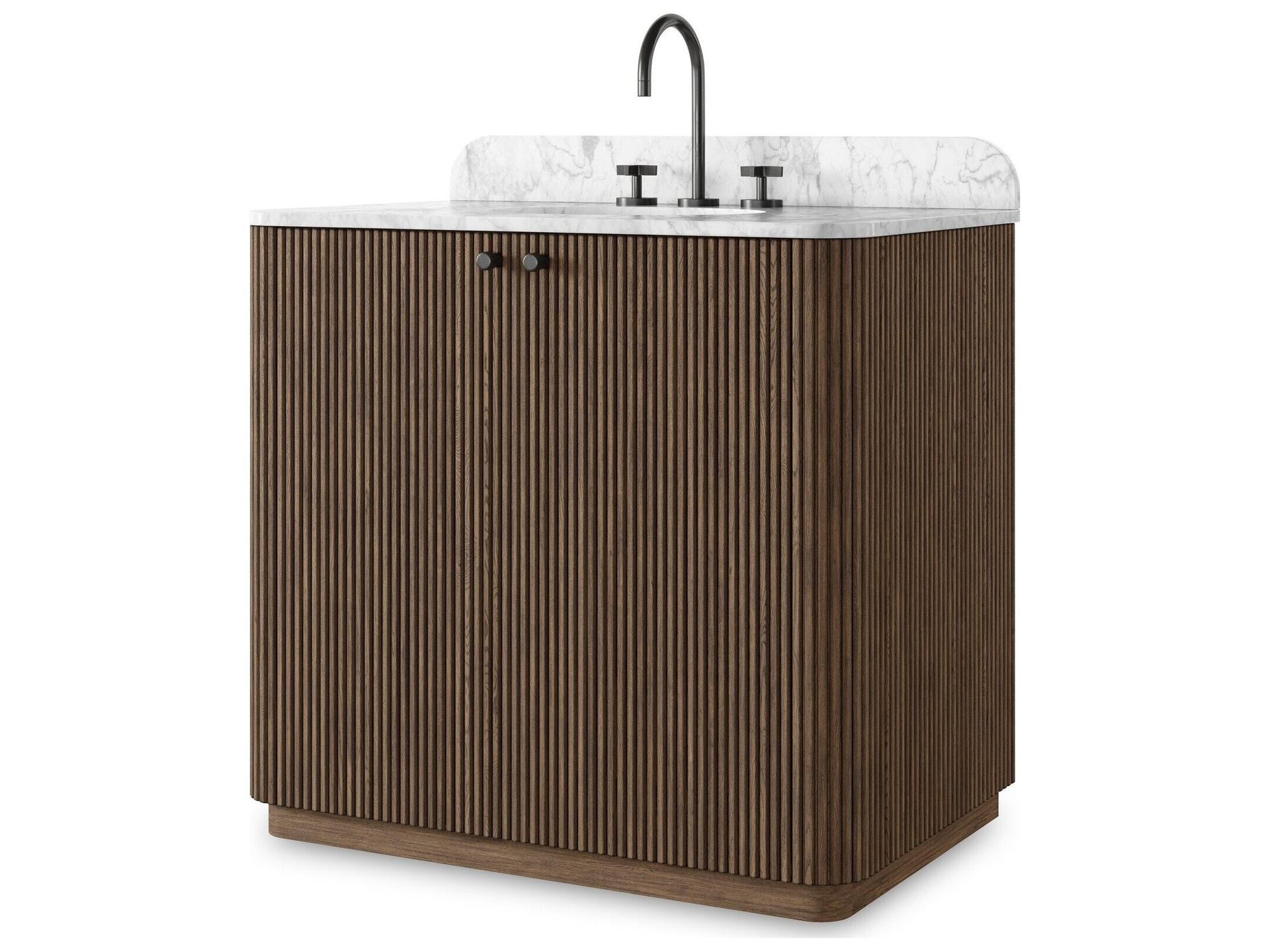 Filmore Satin Espresso Oak Veneer Vanity