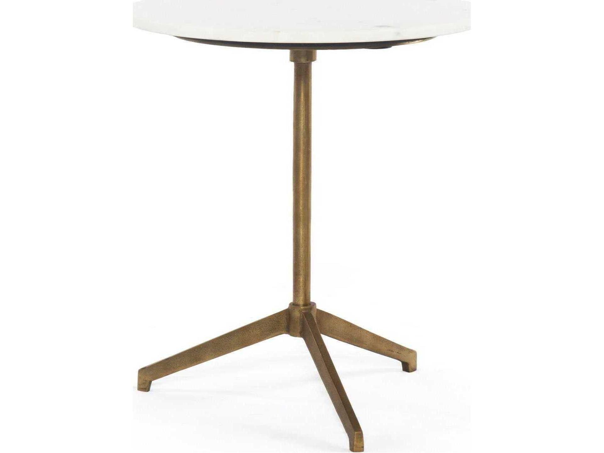 Helen End Table Marble Top Modern Accent