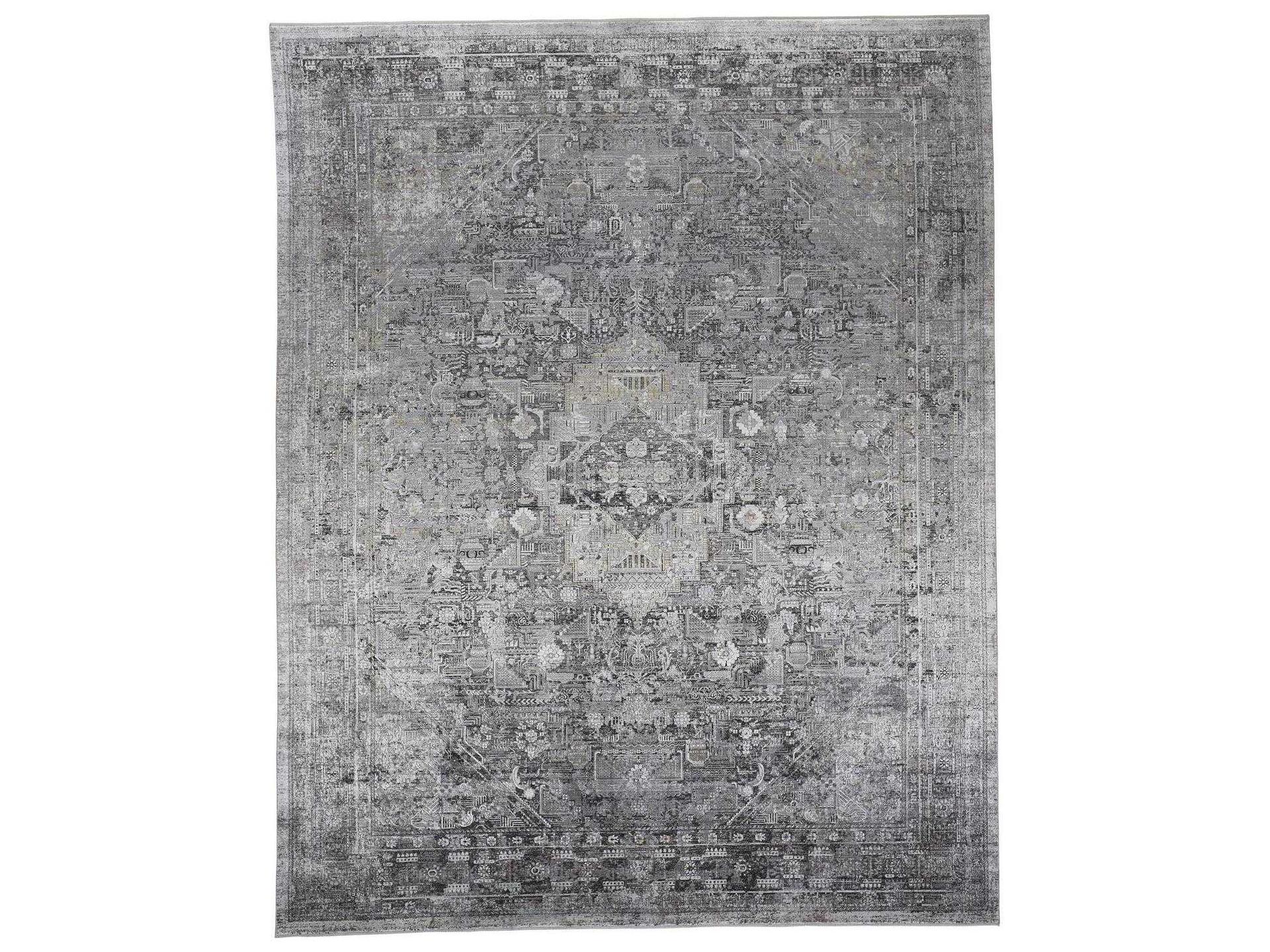 Sarrant Area Rug Gray Abstract