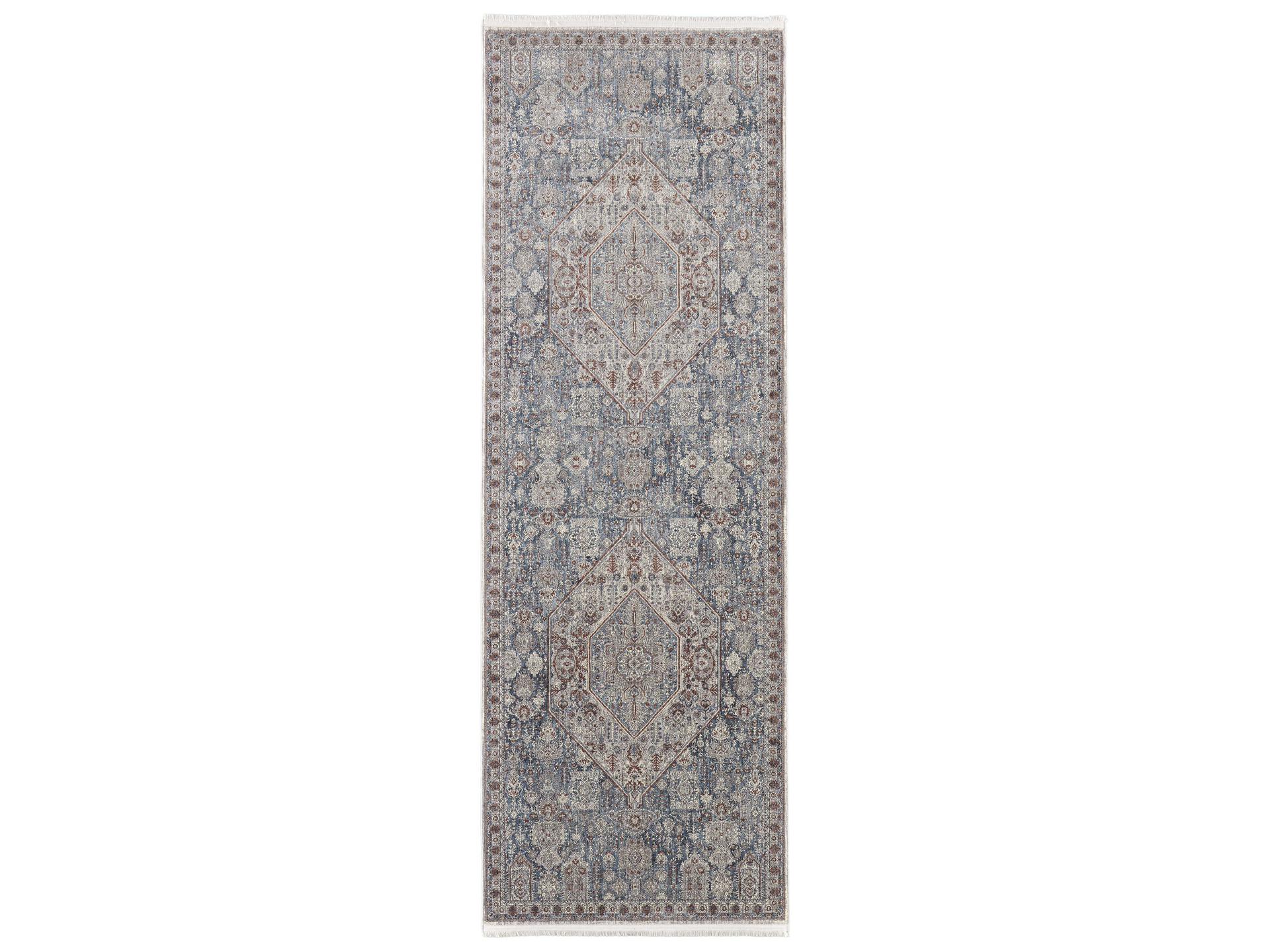 Marquette Bordered Runner Area Rug