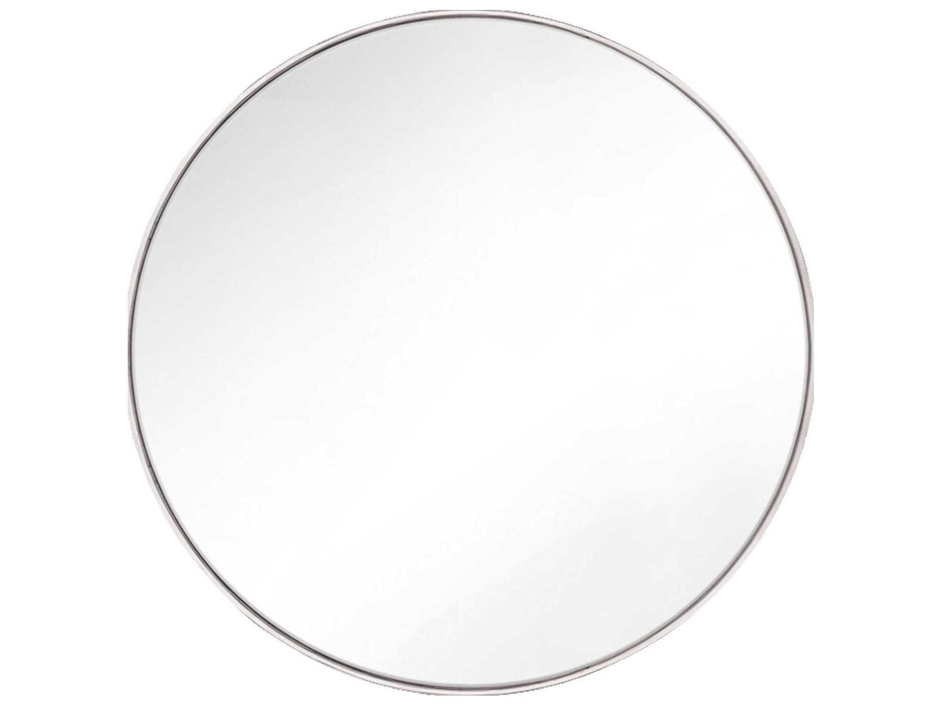 Kit 30-Inch Round Wall Mirror in Polished Nickel