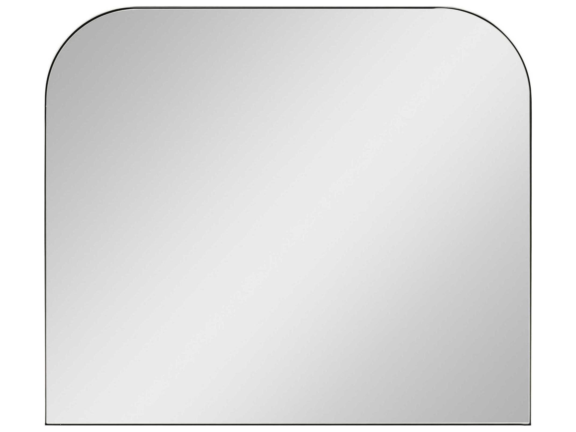 Planer Rectangular Mirror in Polished Nickel