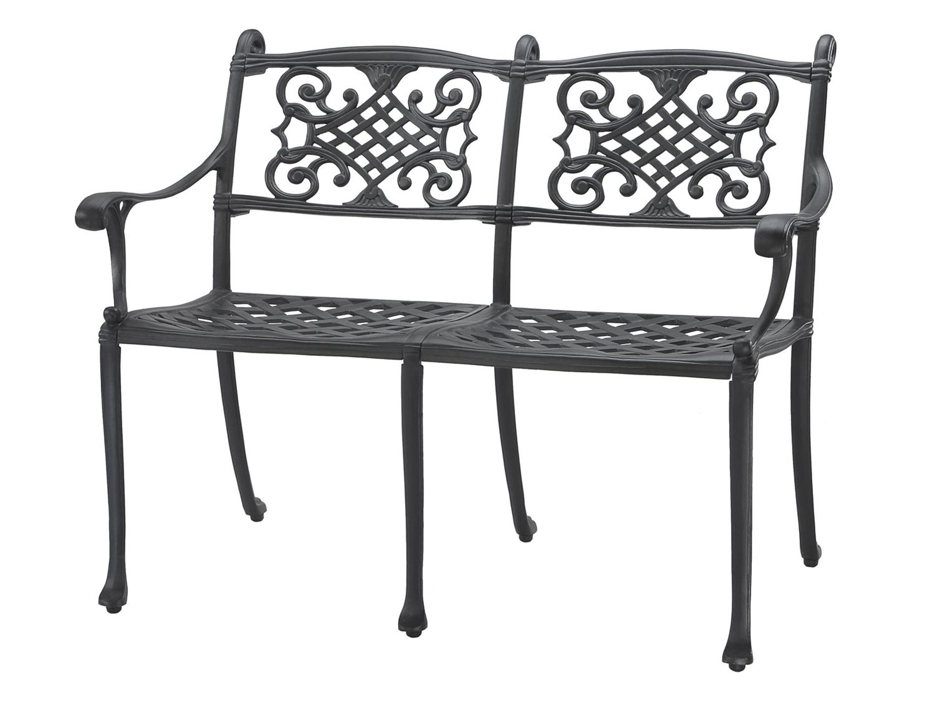 Michigan Cast Aluminum Patio Bench - Knock Down - No Cushion