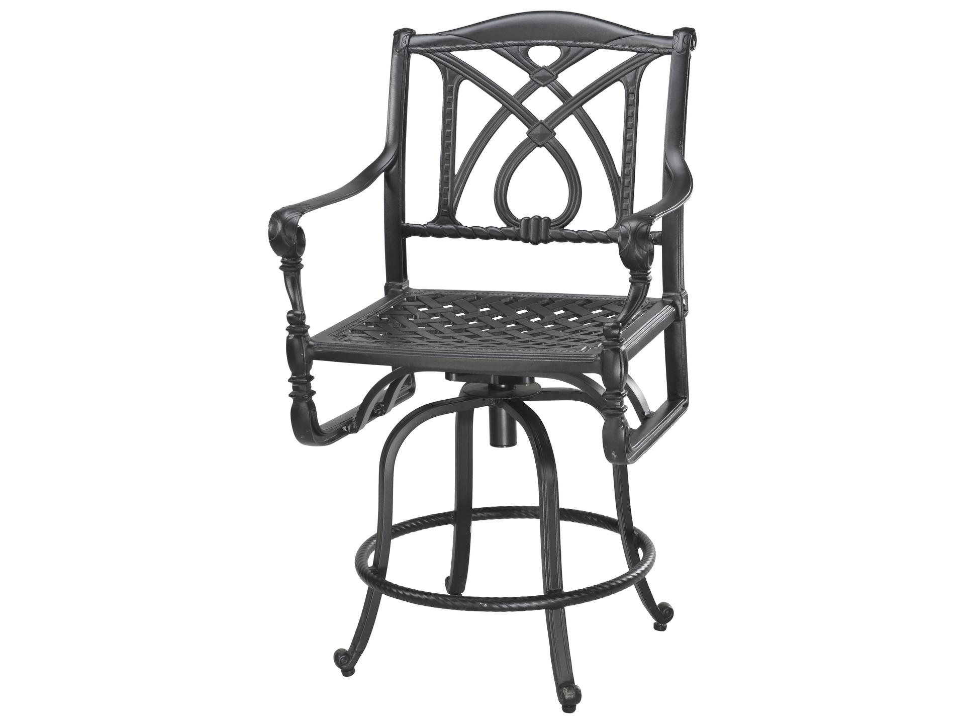 Grand Terrace Cast Aluminum Swivel Balcony Stool