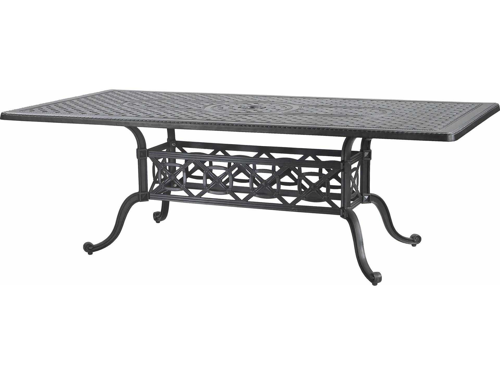 Grand Terrace Rectangular 86-Inch Outdoor Dining Table in Desert Bronze
