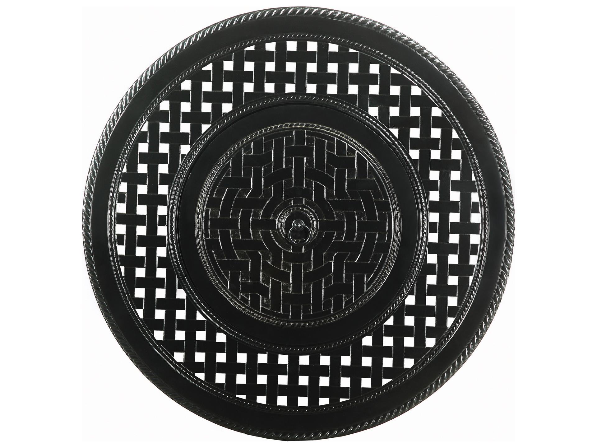 Grand Terrace Round Cast Aluminum Gas Fire Pit Top