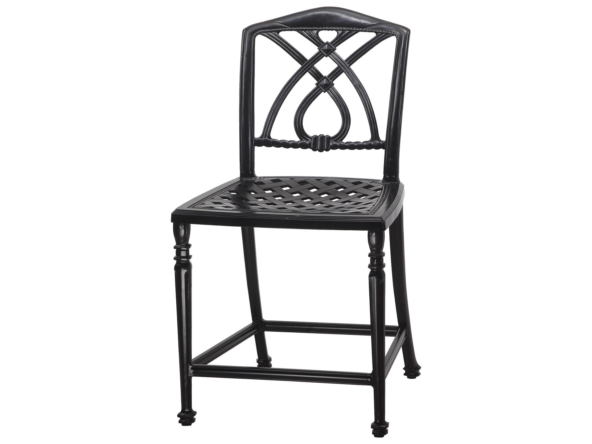 Terrace Cast Aluminum Stationary Counter Stool in Vintage Finish